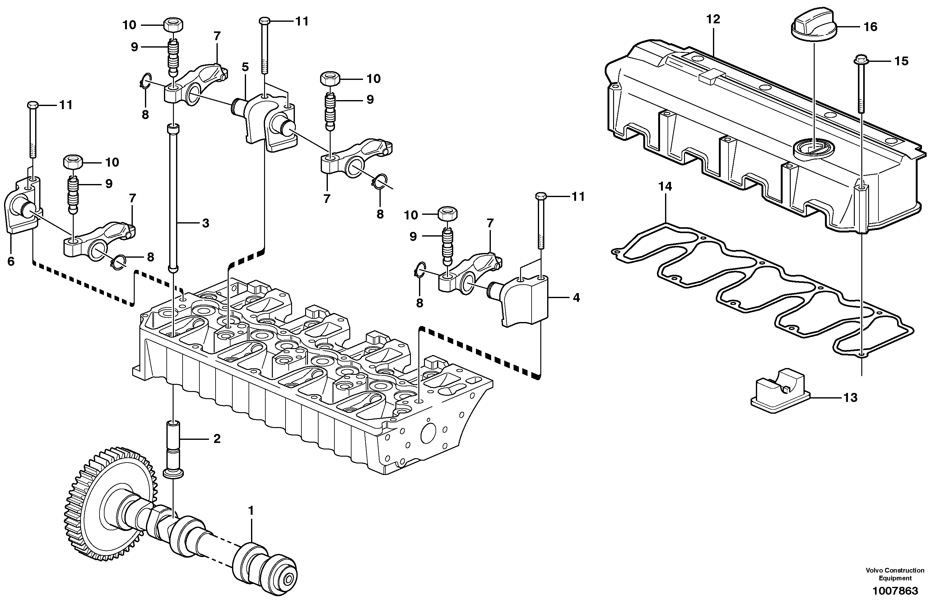 Gasket VOE20725315 VOLVO