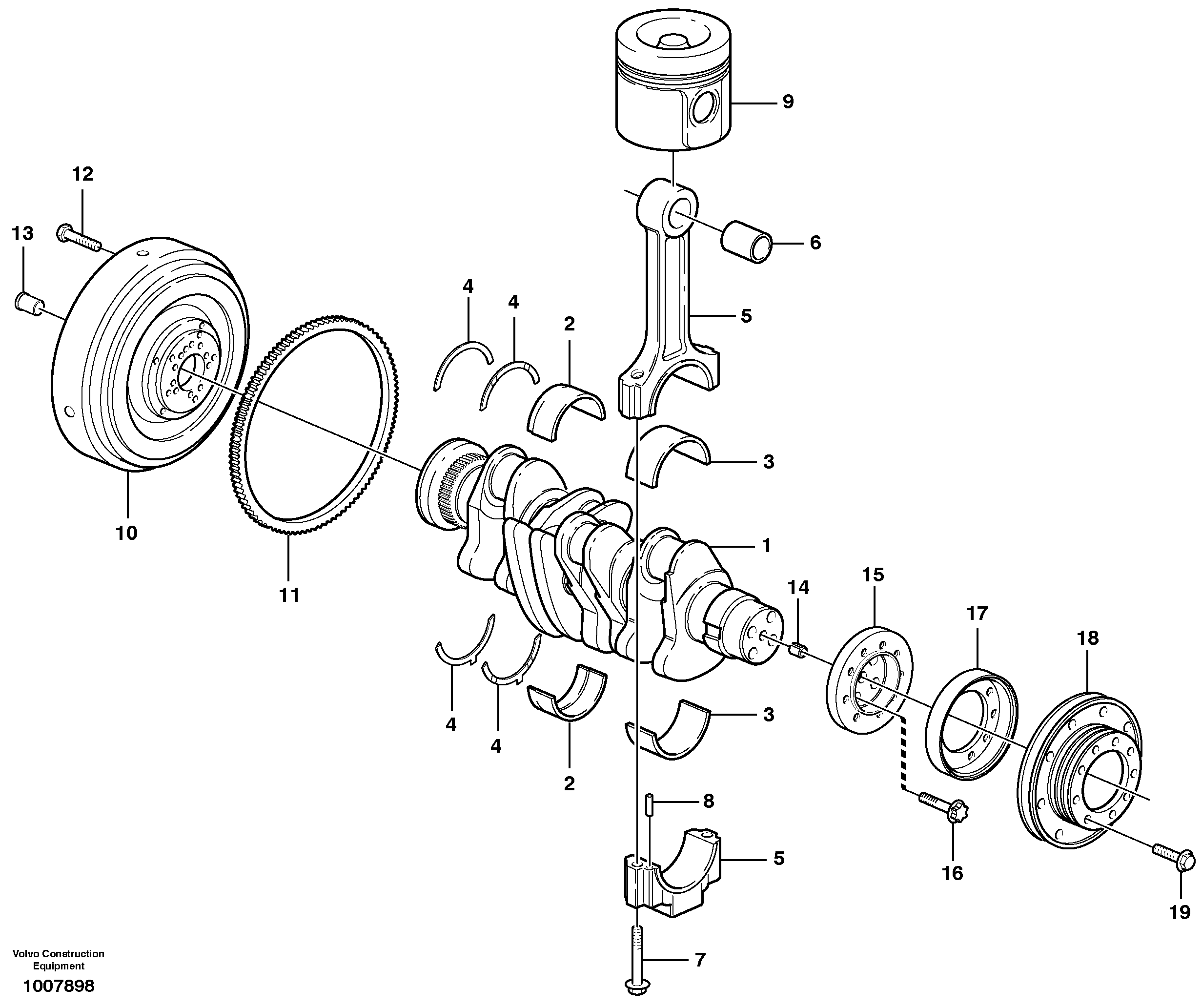 Flywheel VOE20459129 VOLVO