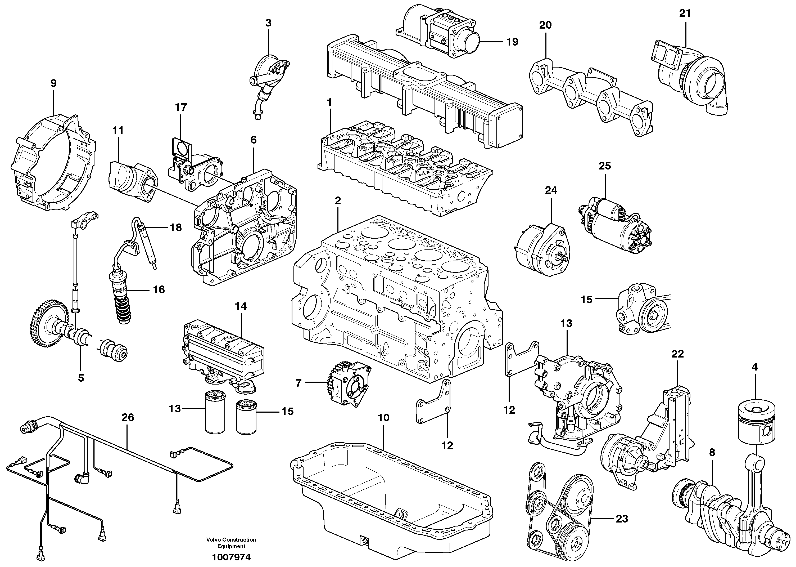 Двигатель VOE14380002 VOLVO