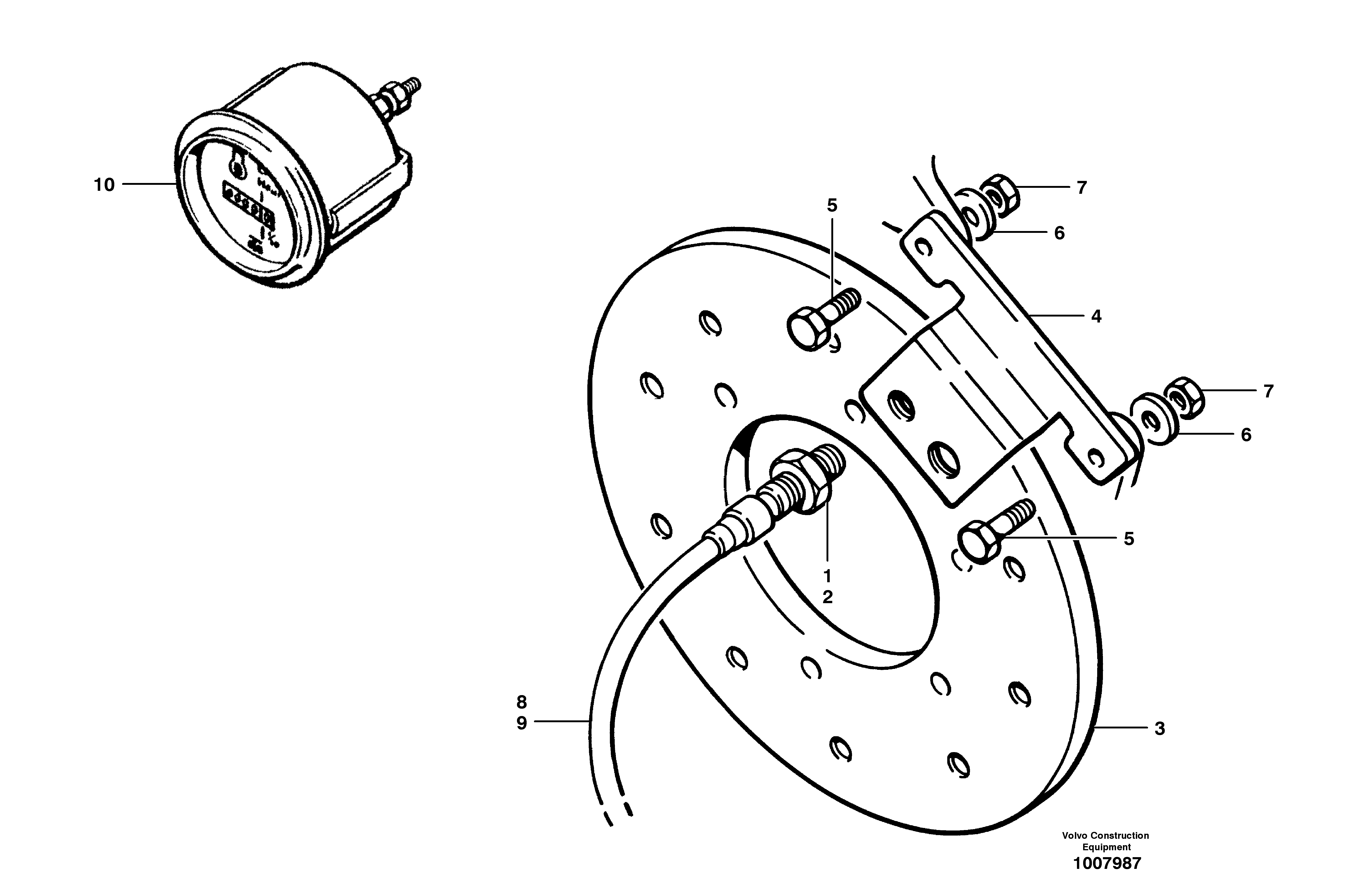 Mounting rail RM/VOE983689 VOLVO