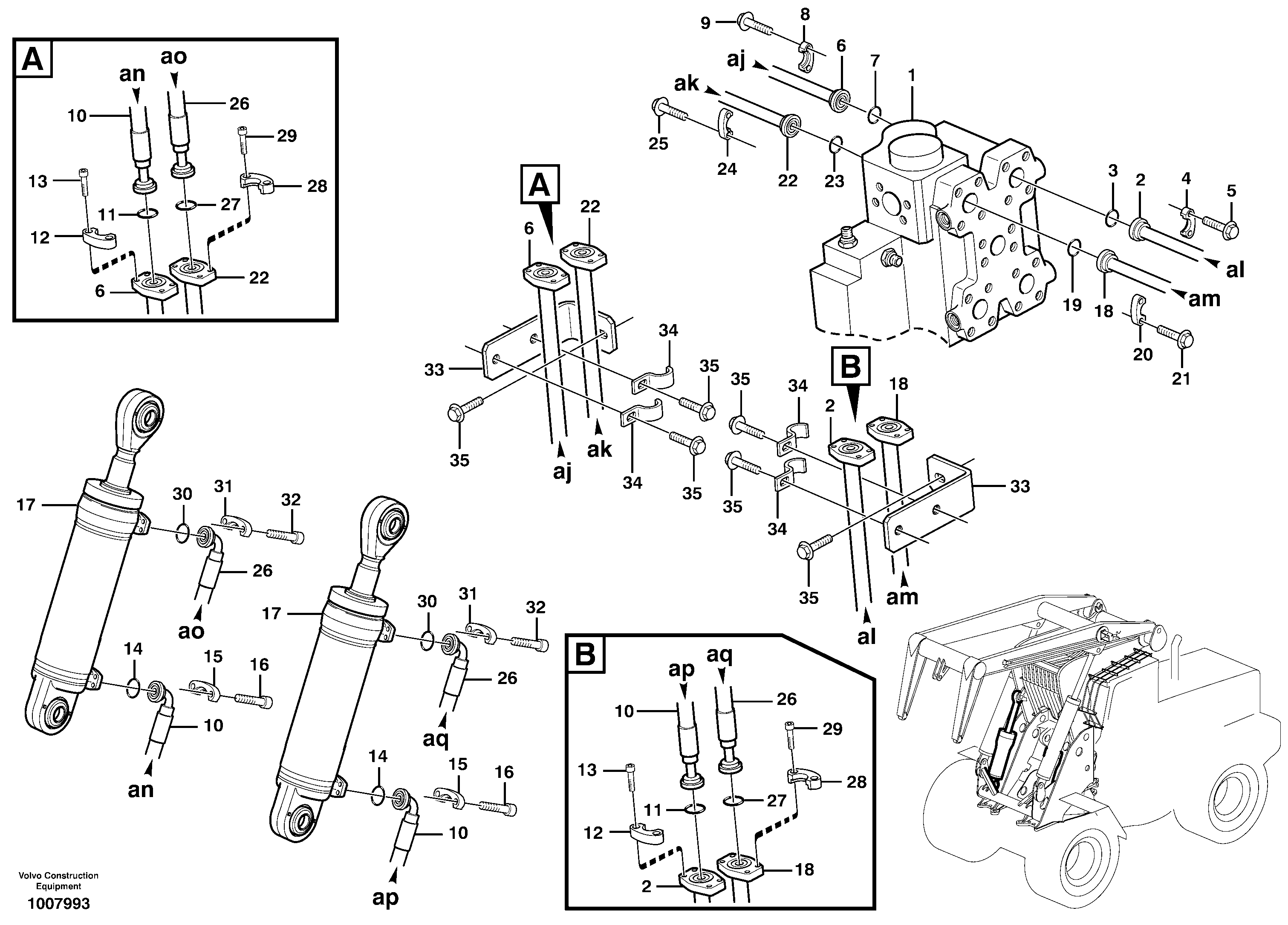 Control sleeve VOE15037569 VOLVO