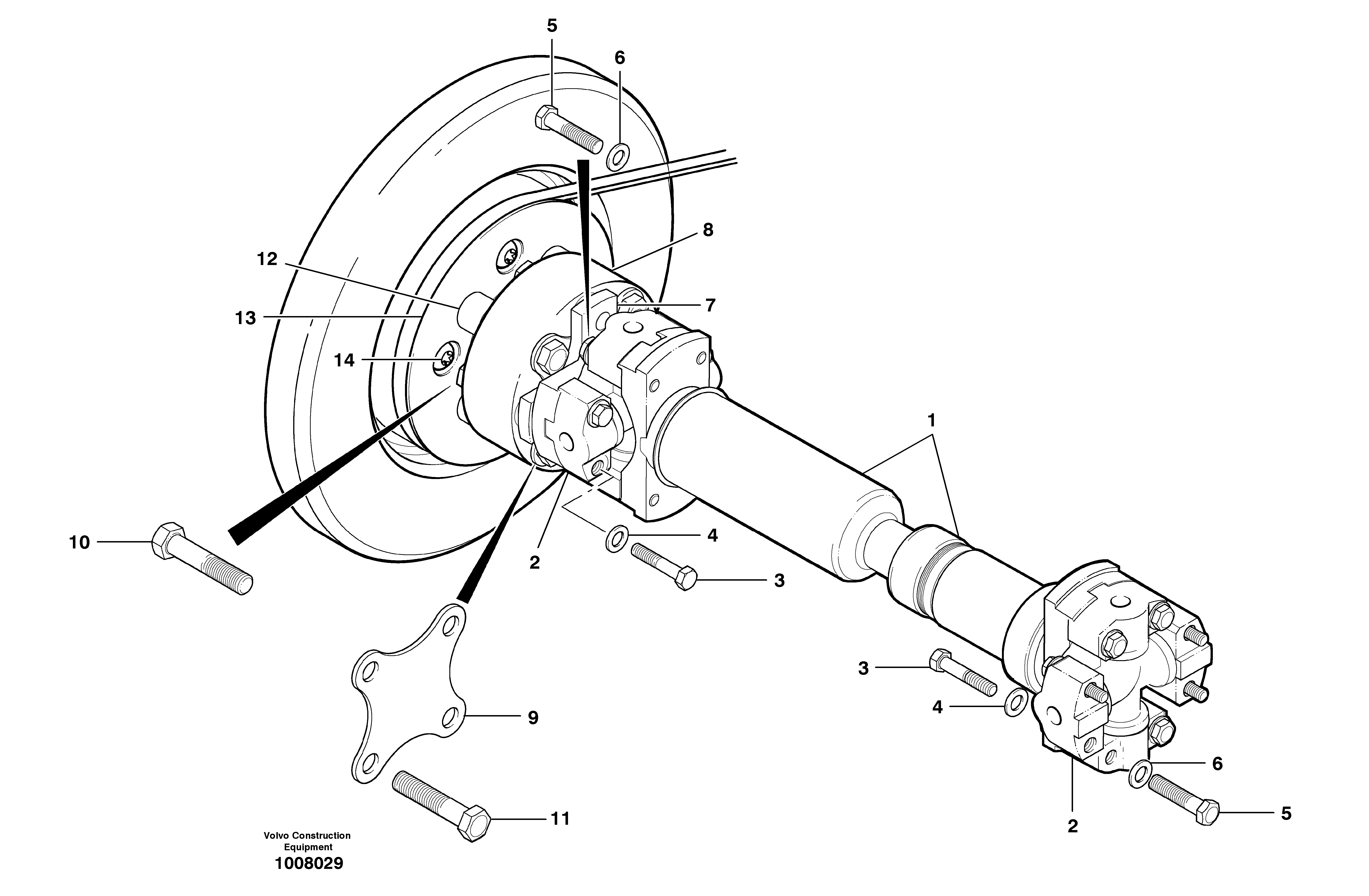 Driveshaft VOE12730950 VOLVO