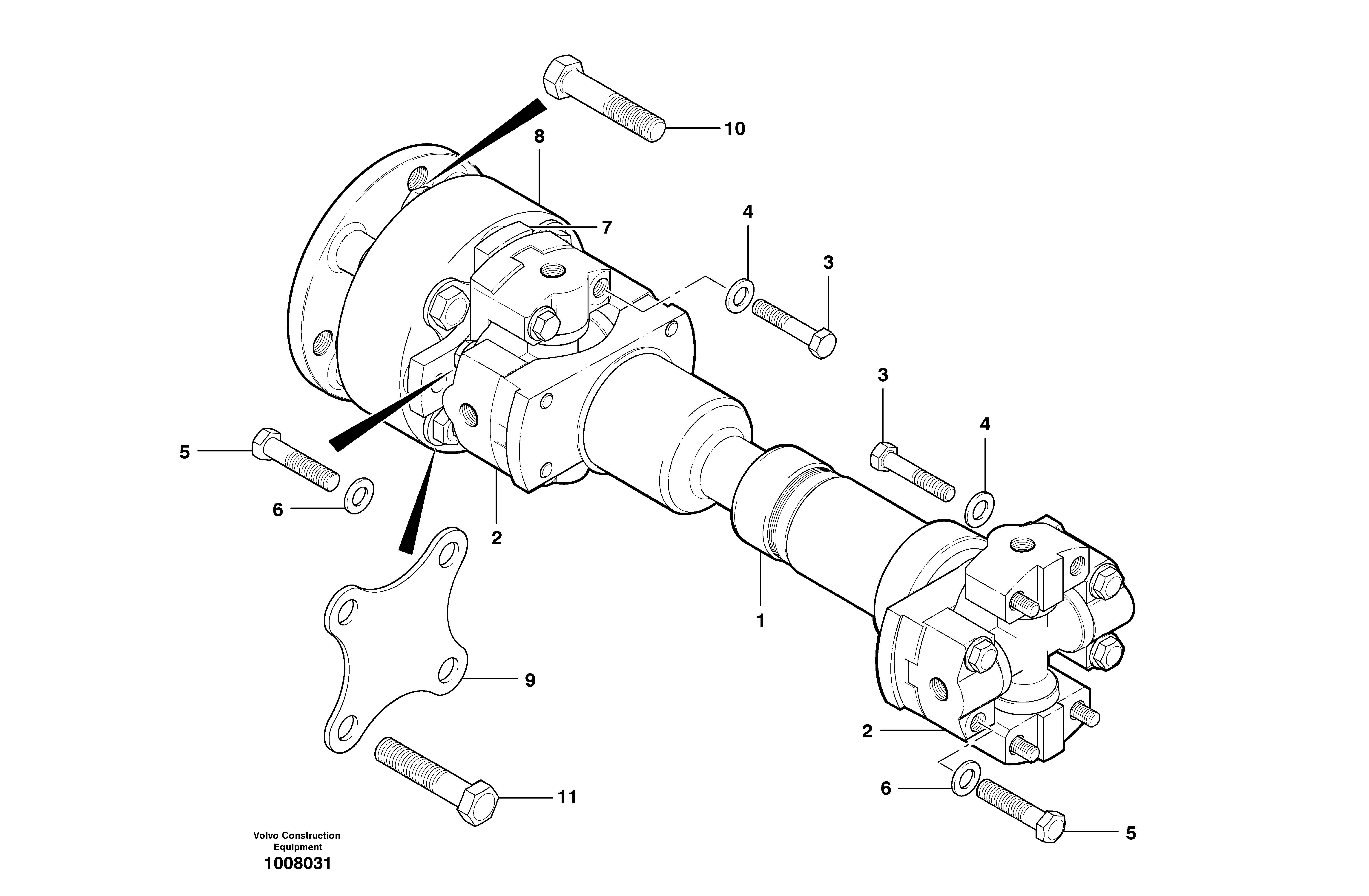 Driveshaft VOE12730942 VOLVO