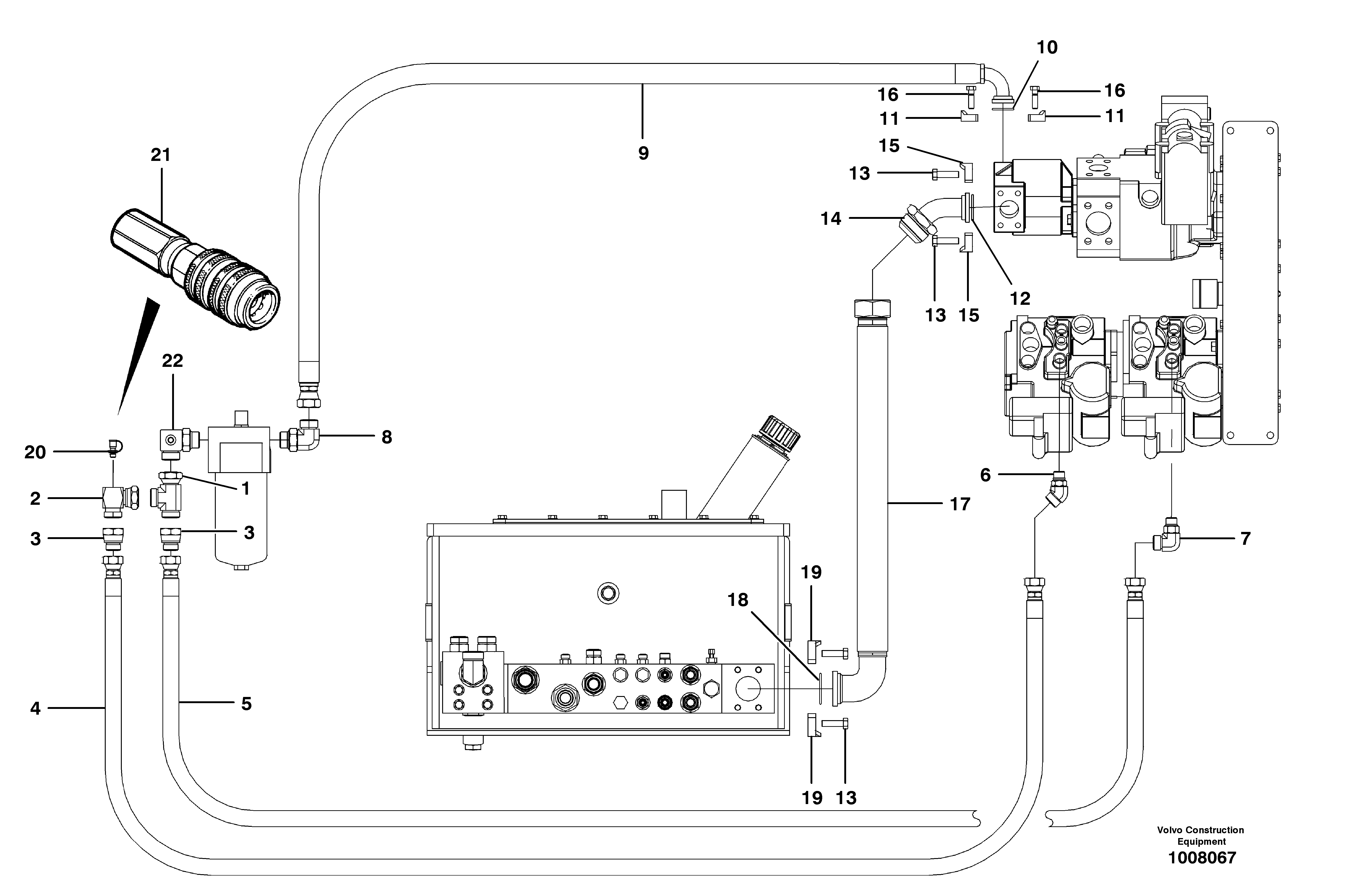 Water pump ger RM/VOE935013 VOLVO