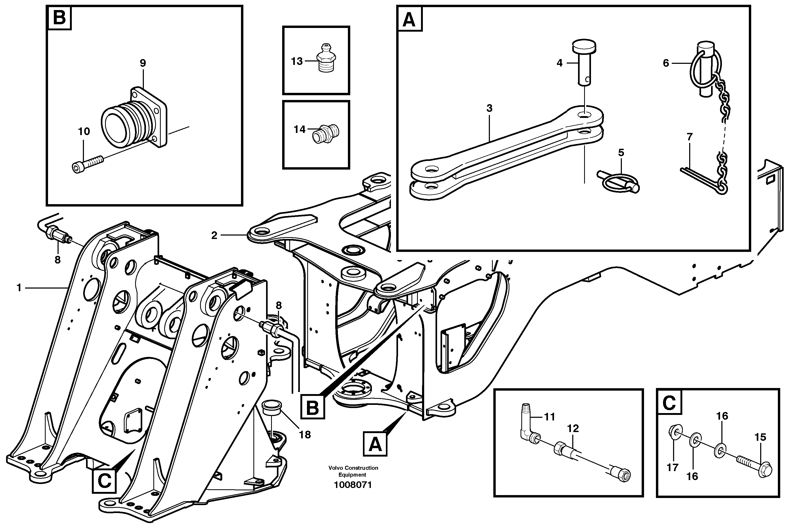 Lock Pin VOE11019682 VOLVO