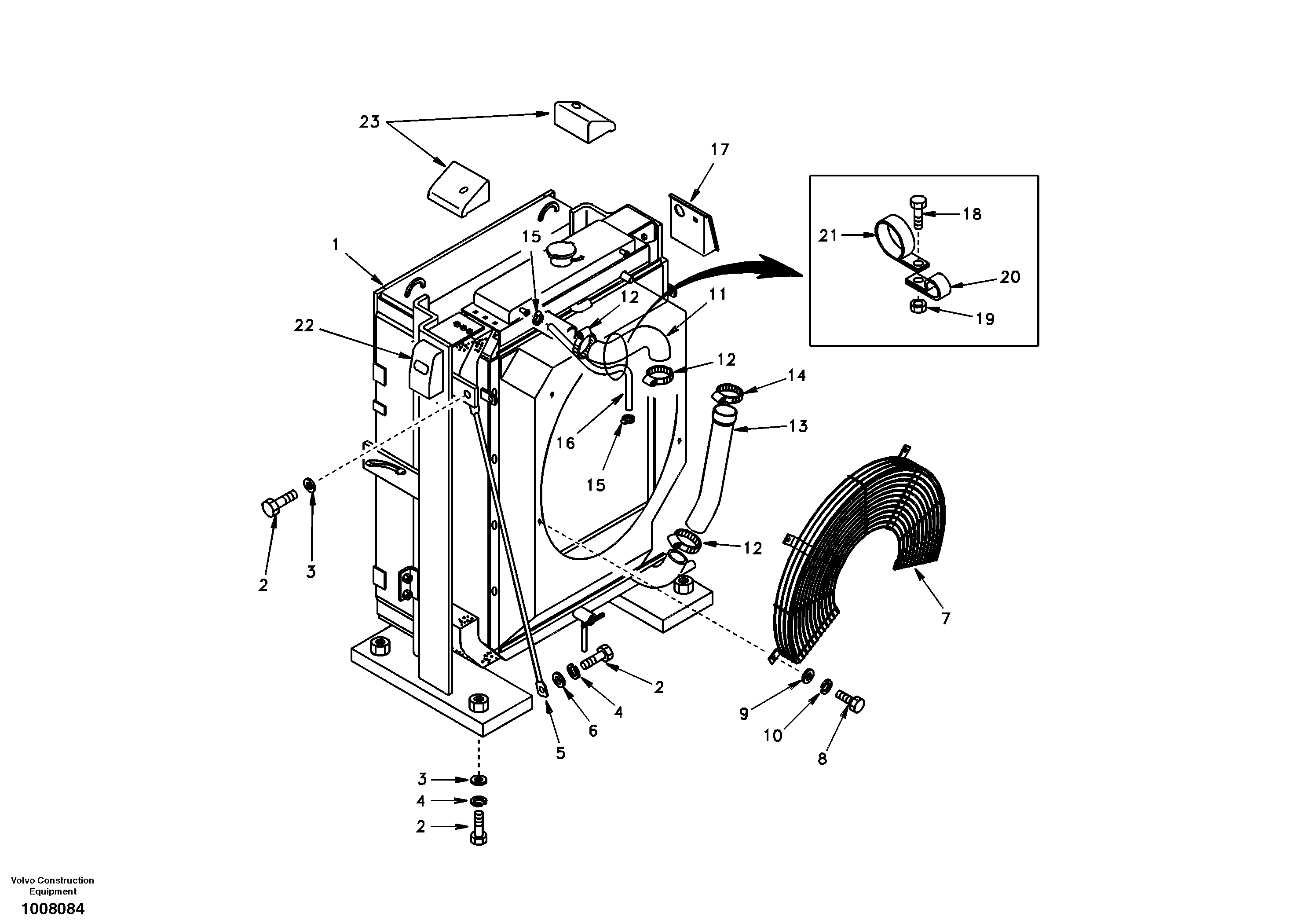 Radiator SA1115-01592 VOLVO