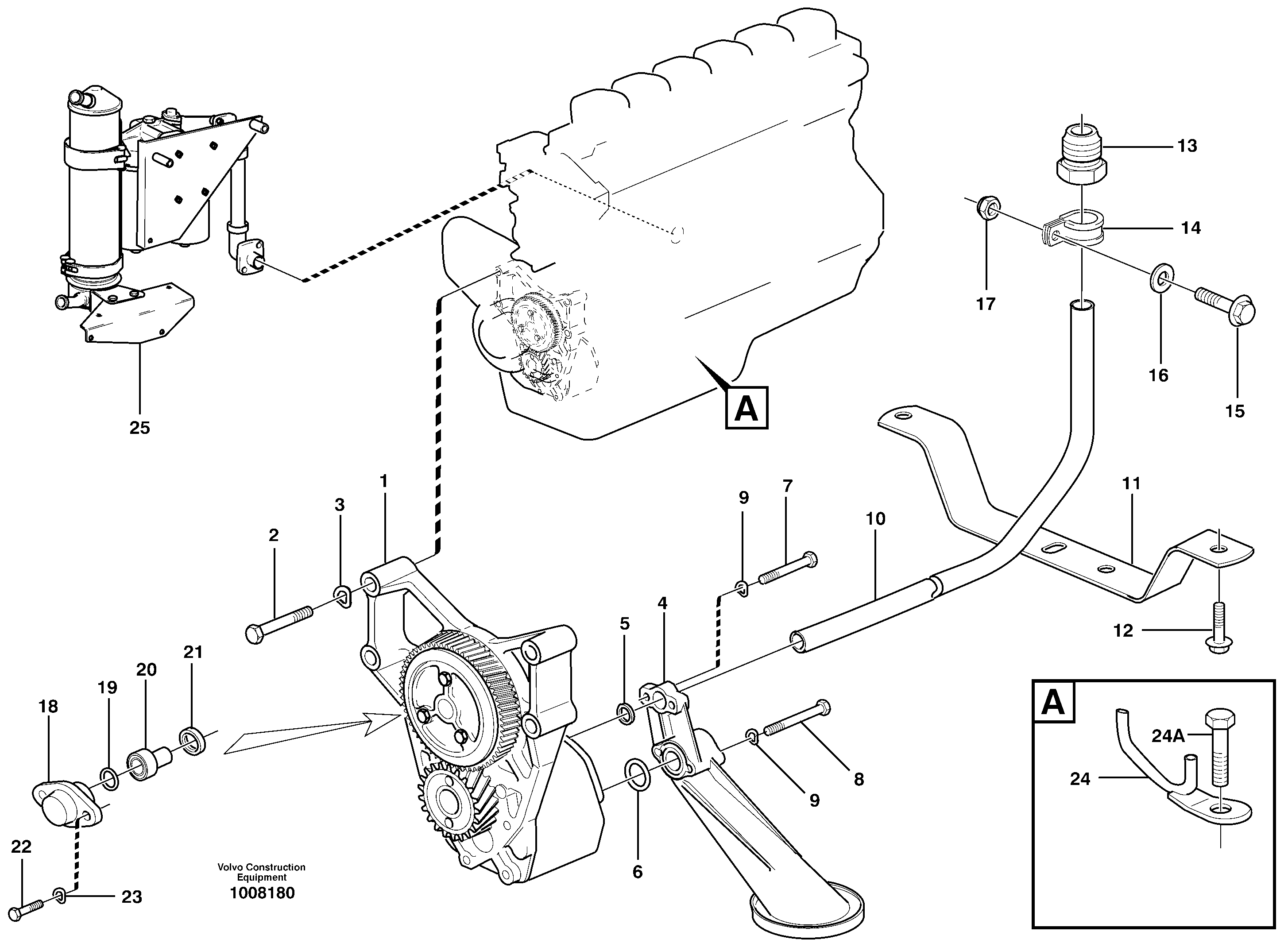 Servo valve body CH/VOE471707 VOLVO