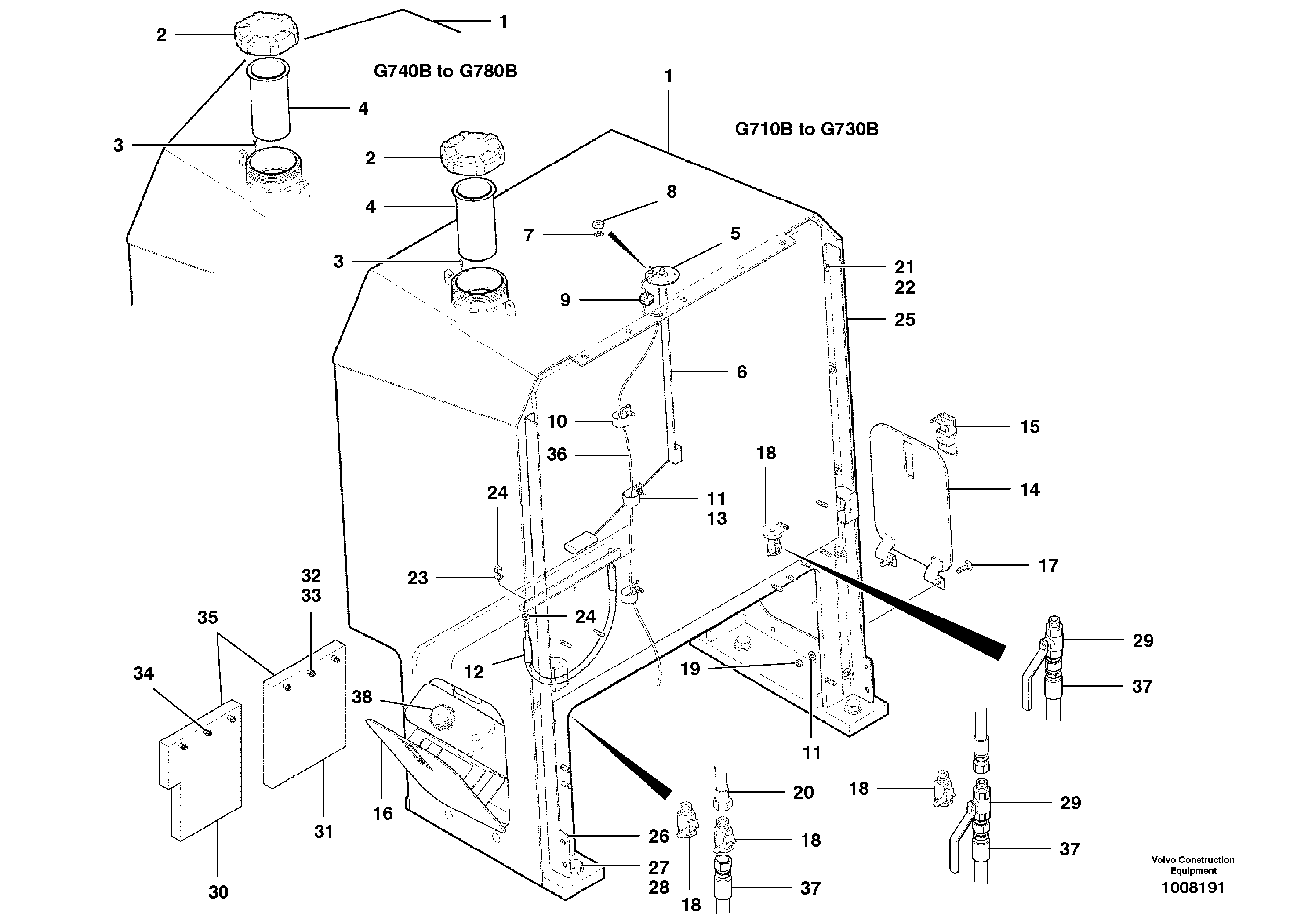 Fuel tank VOE12732521 VOLVO