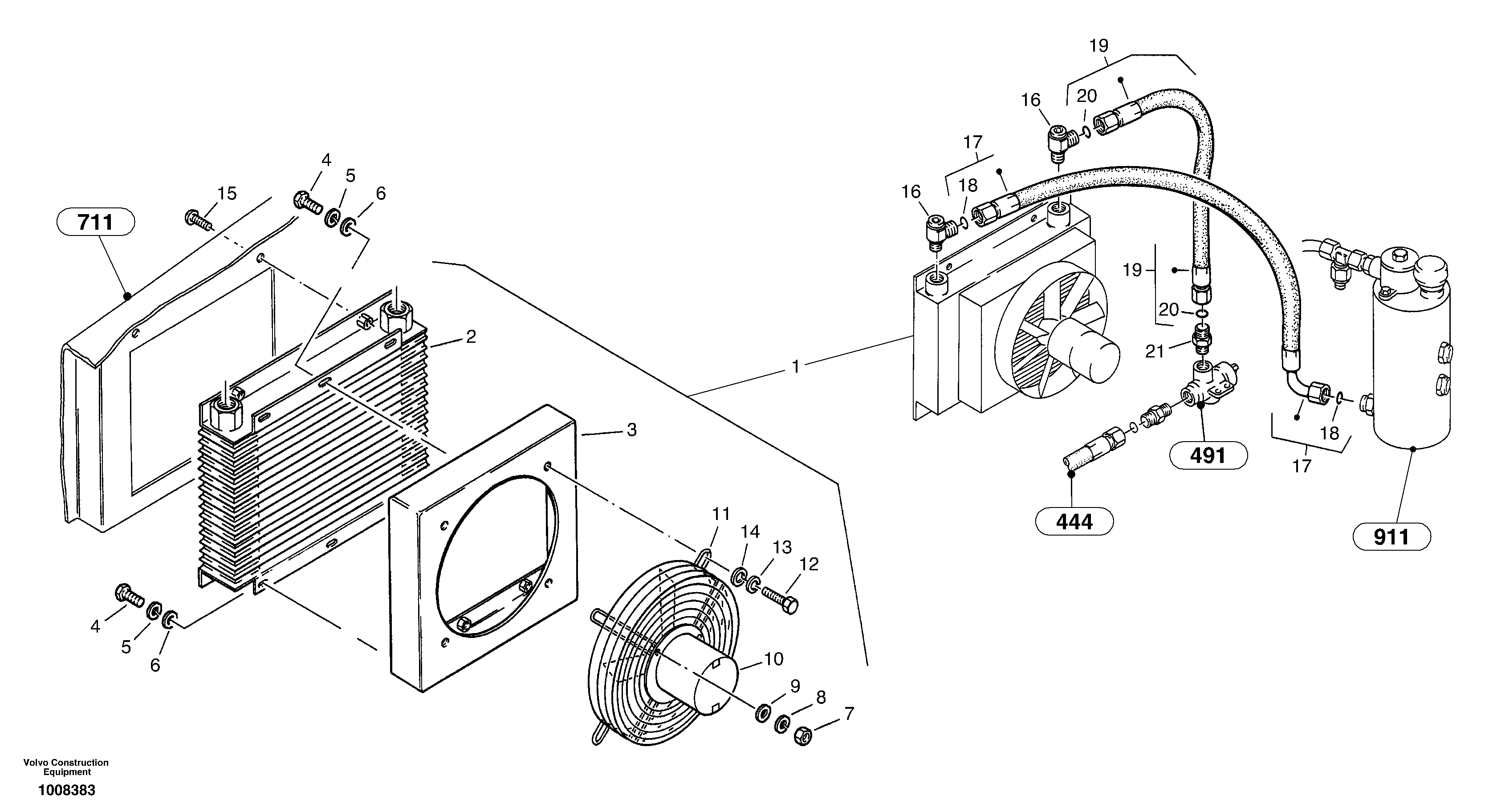 Timing gear casing VOE11306594 VOLVO