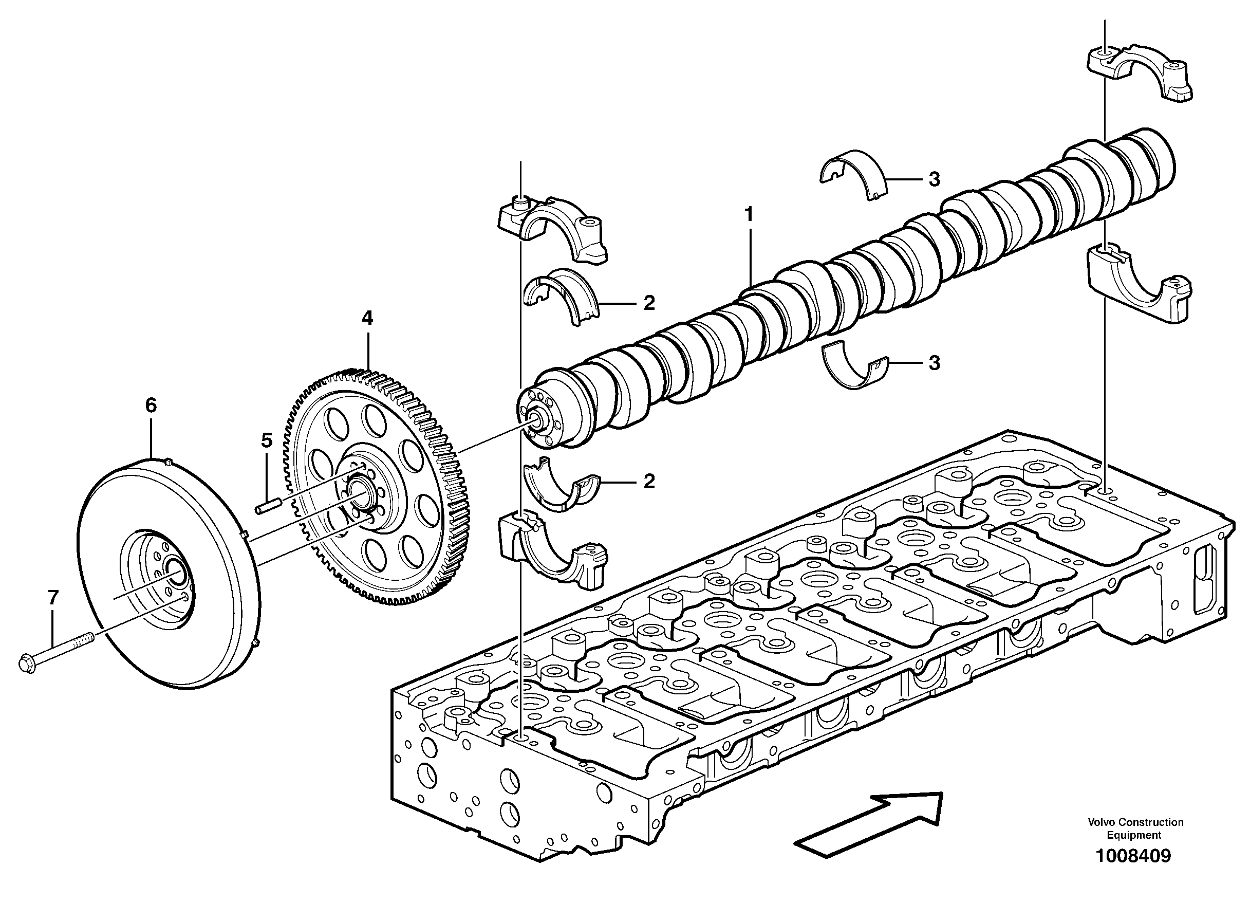 Camshaft VOE20451775 VOLVO