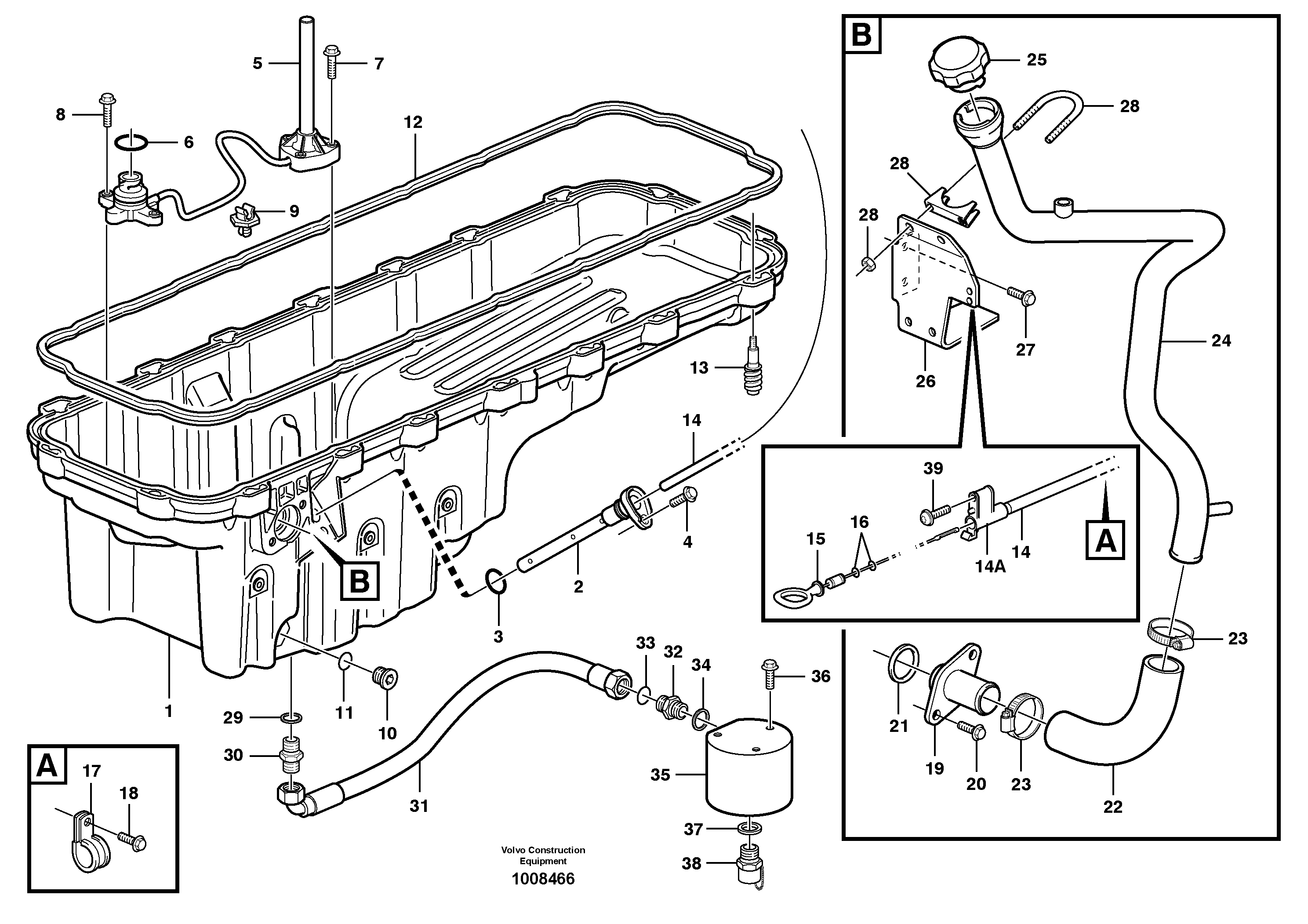 Timing gear casing VOE11191908 VOLVO