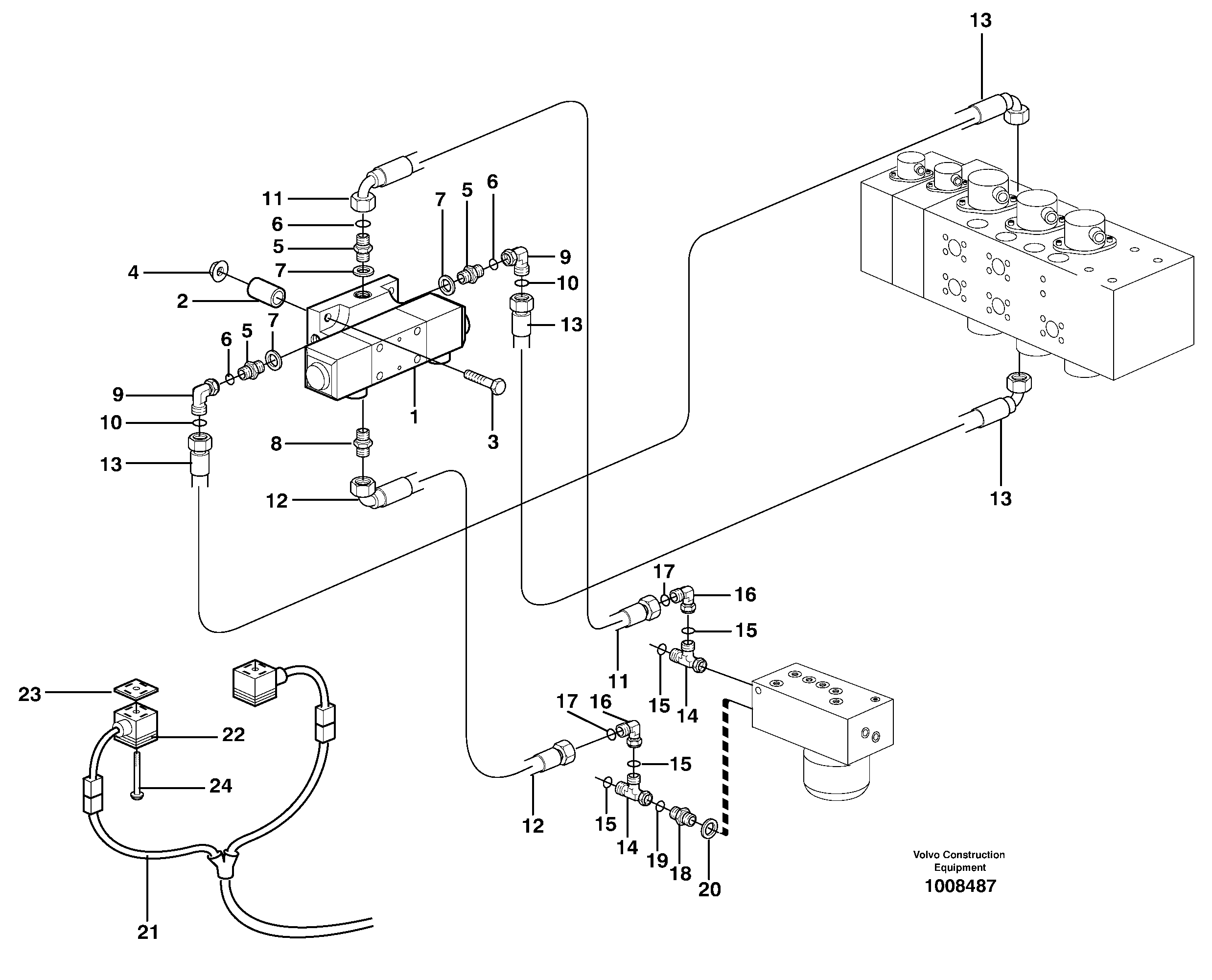 Cable harness RM/VOE14378947 VOLVO