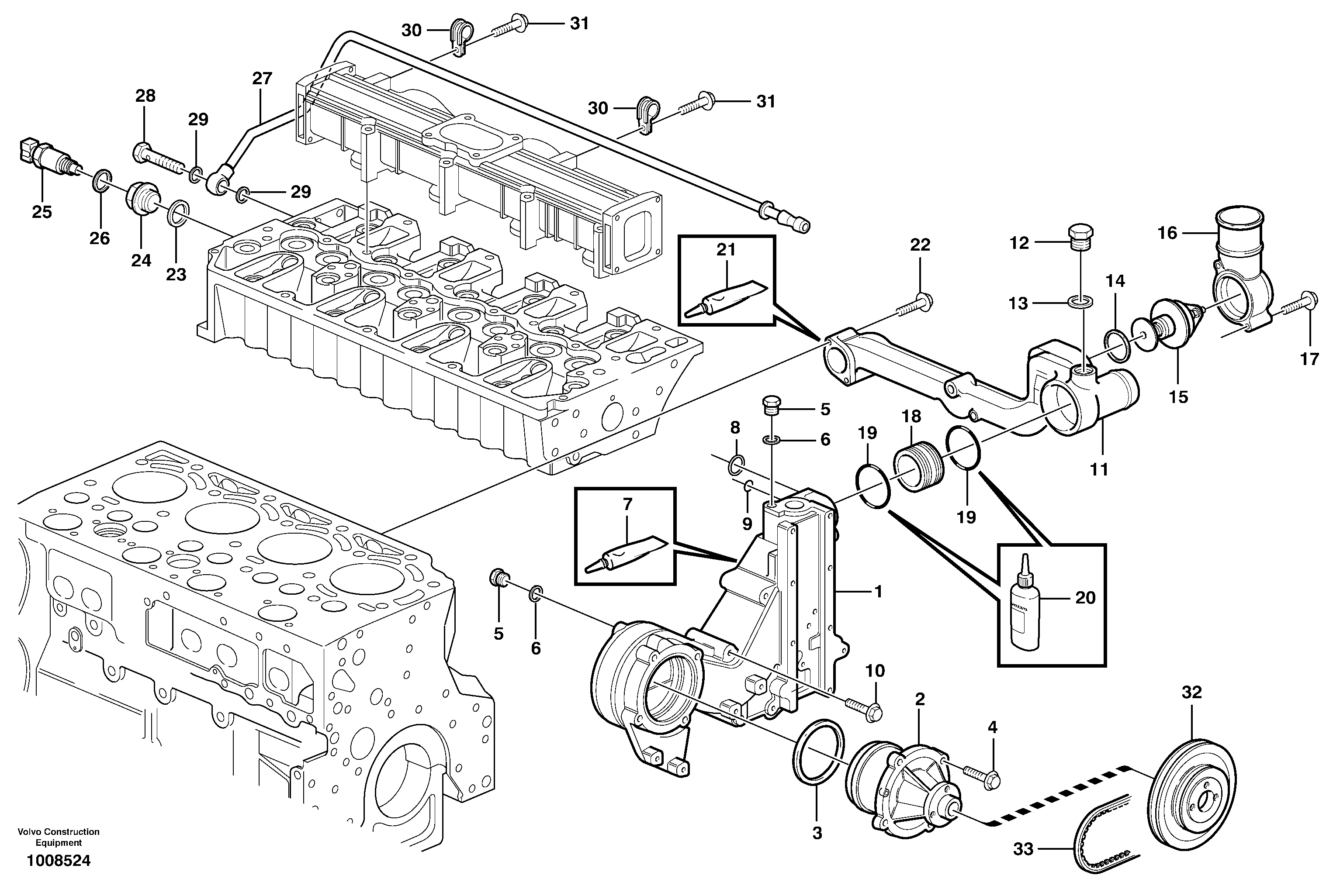 Bracket VOE20536731 VOLVO