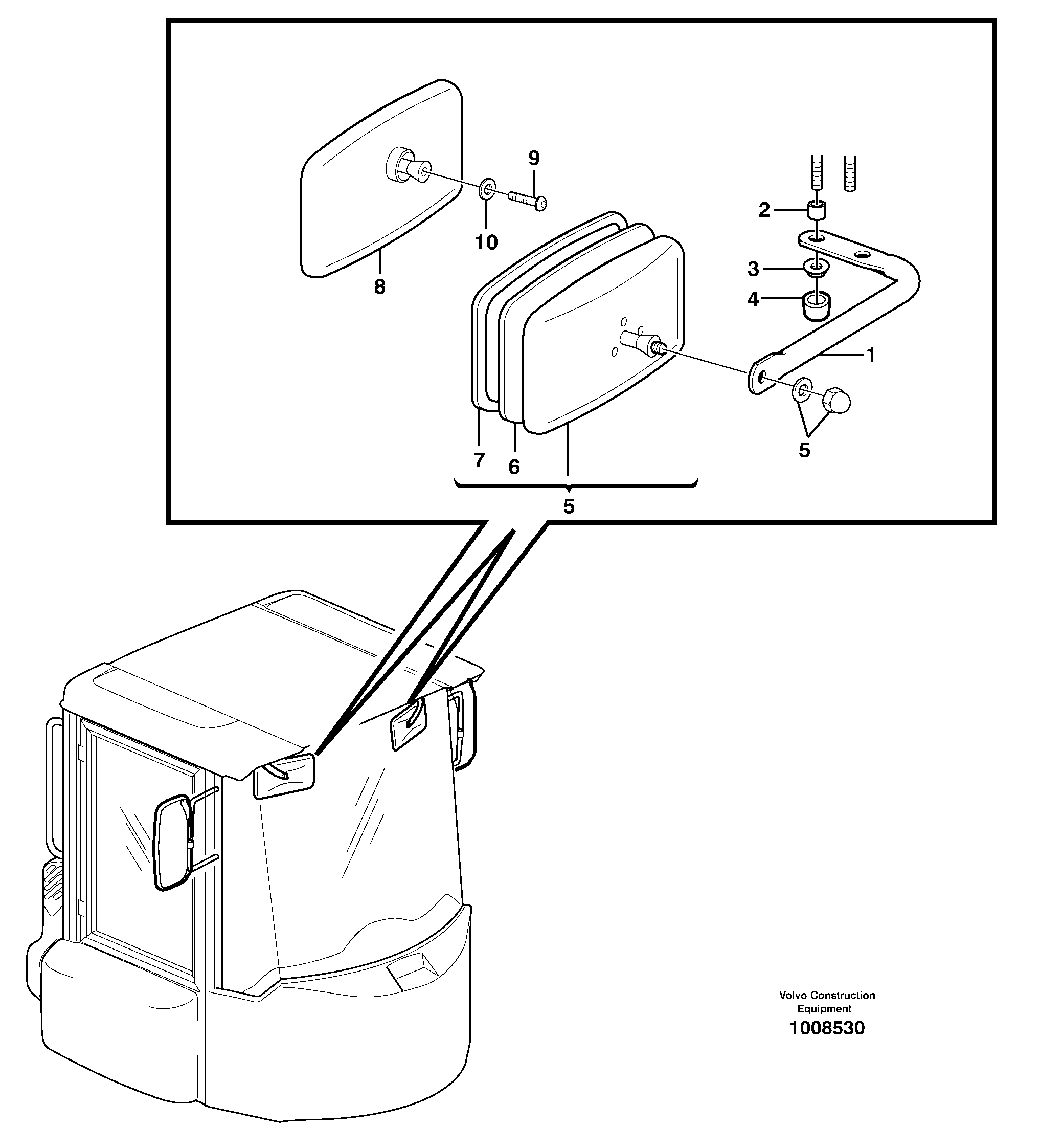 Adjustable boom VOE11005984 VOLVO