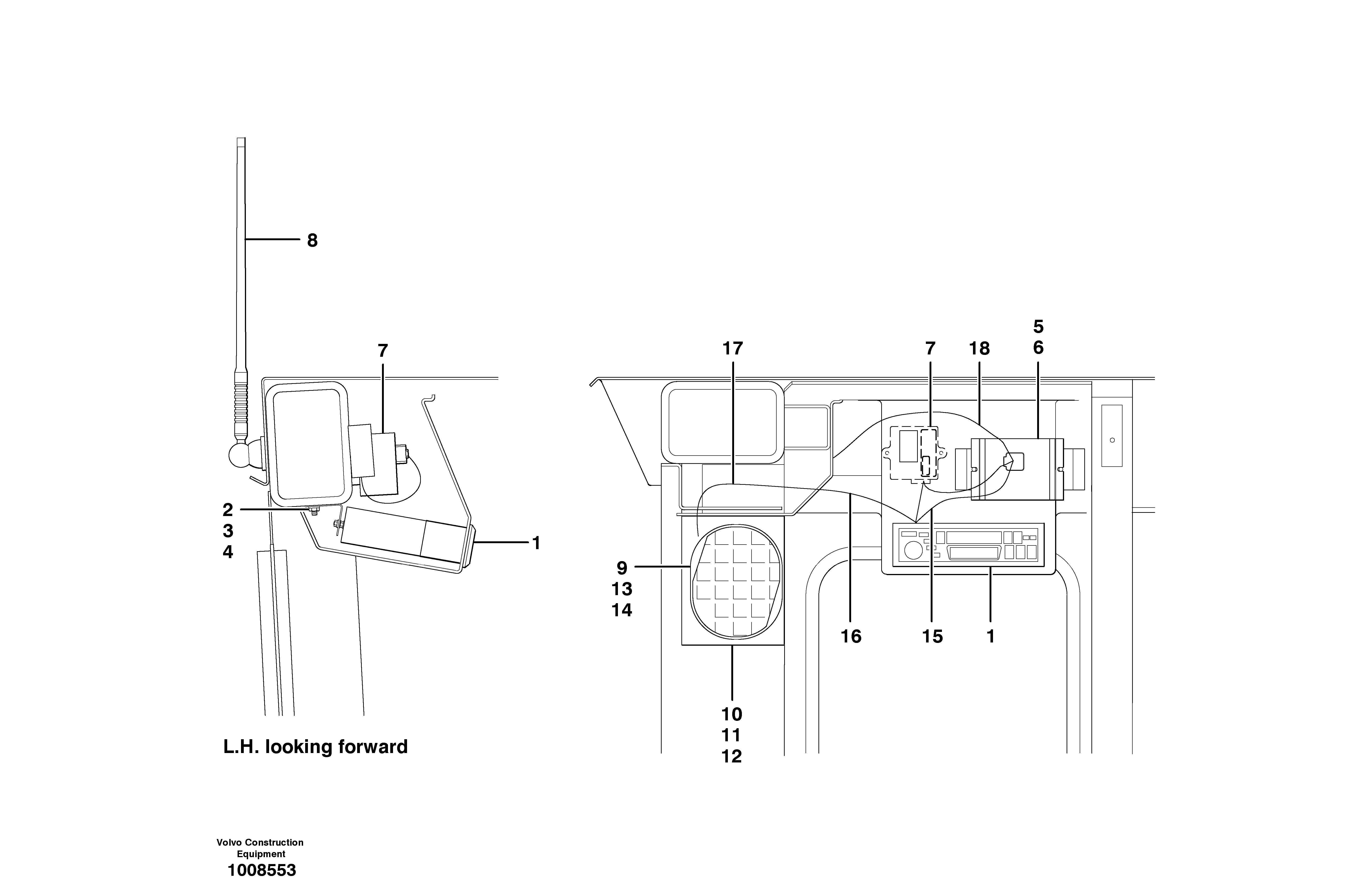 For upper engine part CH52L-0806 VOLVO