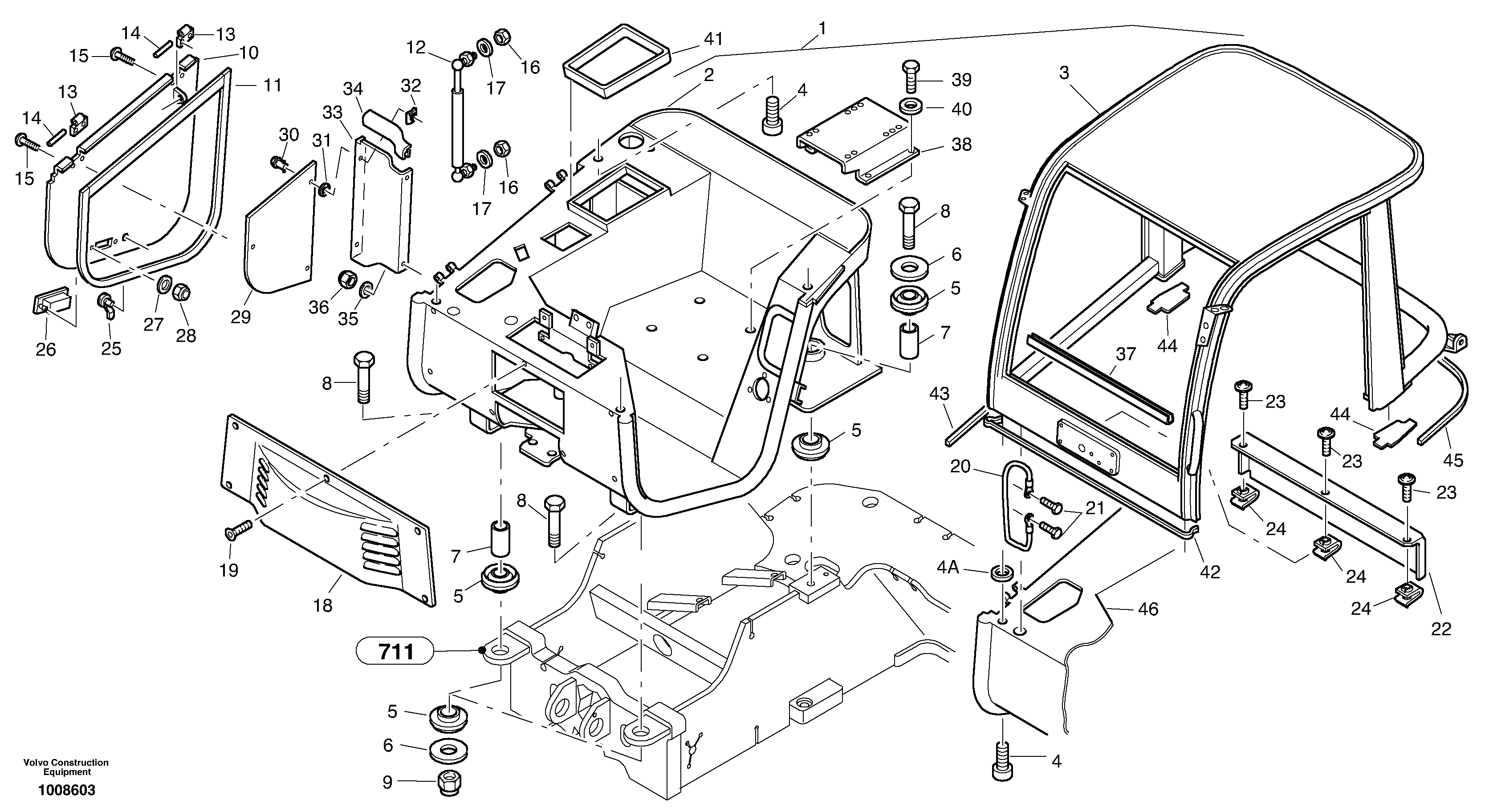 Boom Cylinder VOE11370832 VOLVO
