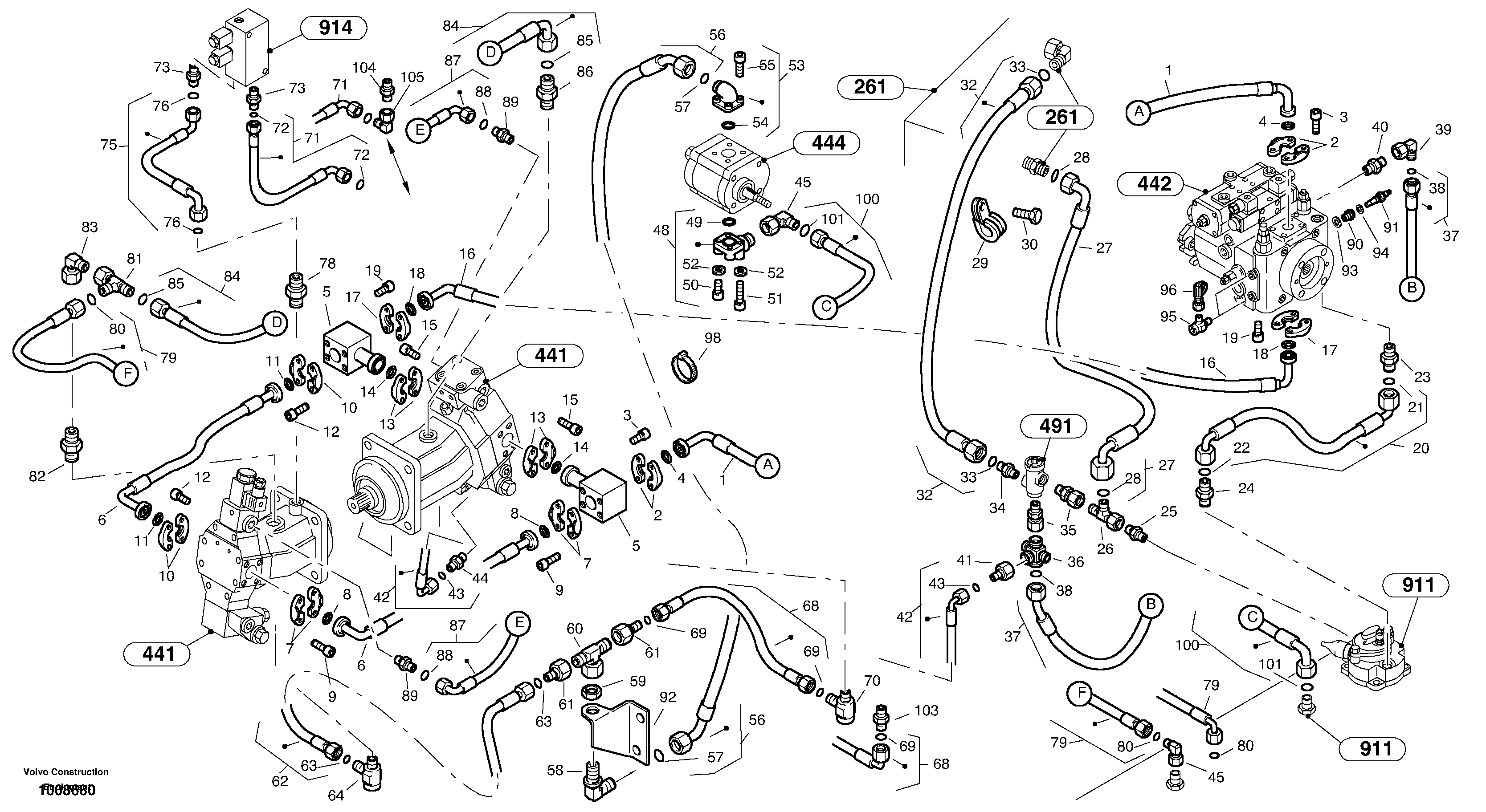Water pump ger VOE957100 VOLVO