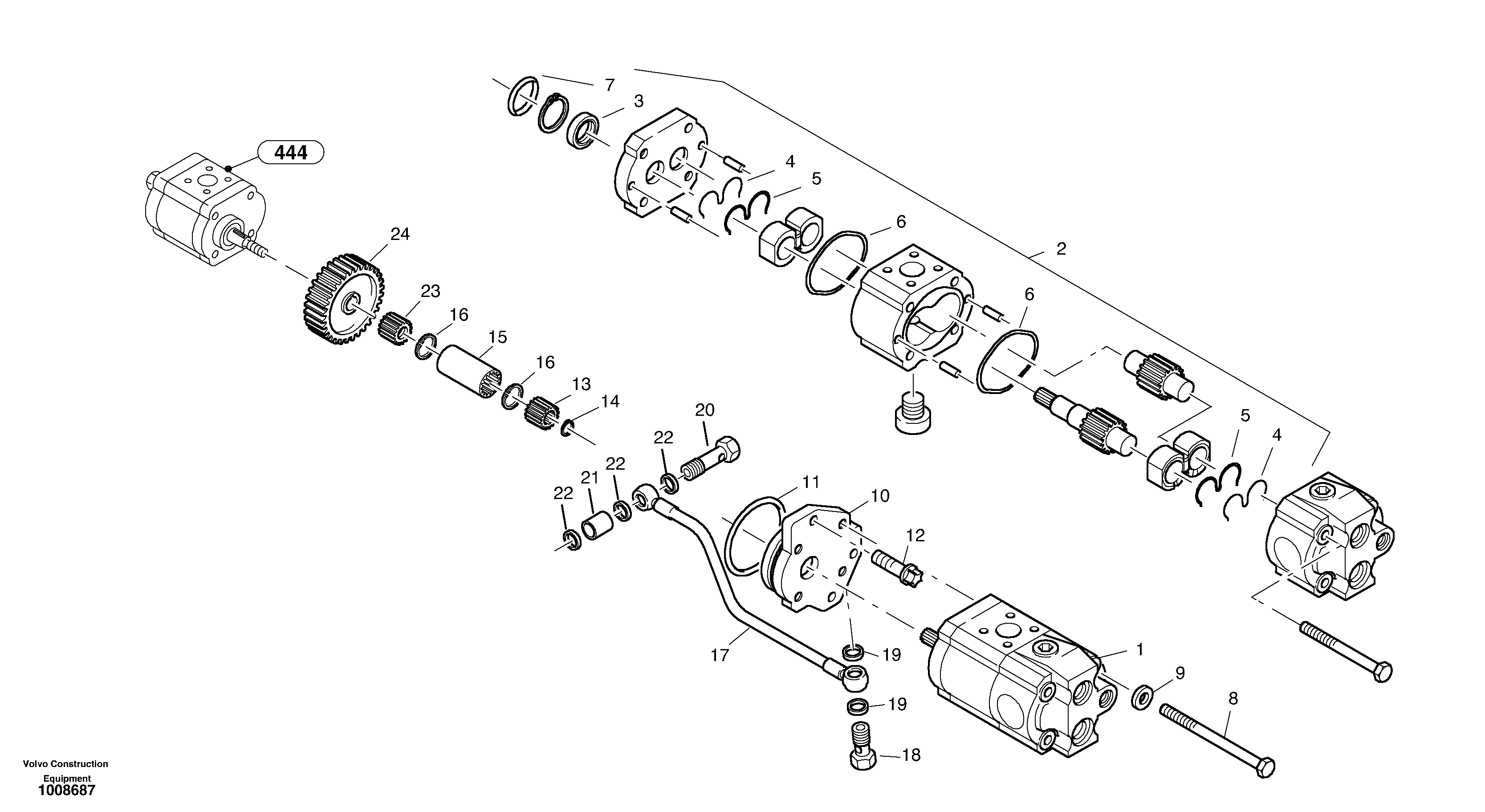 Скользящий зуб VOE20940389 VOLVO