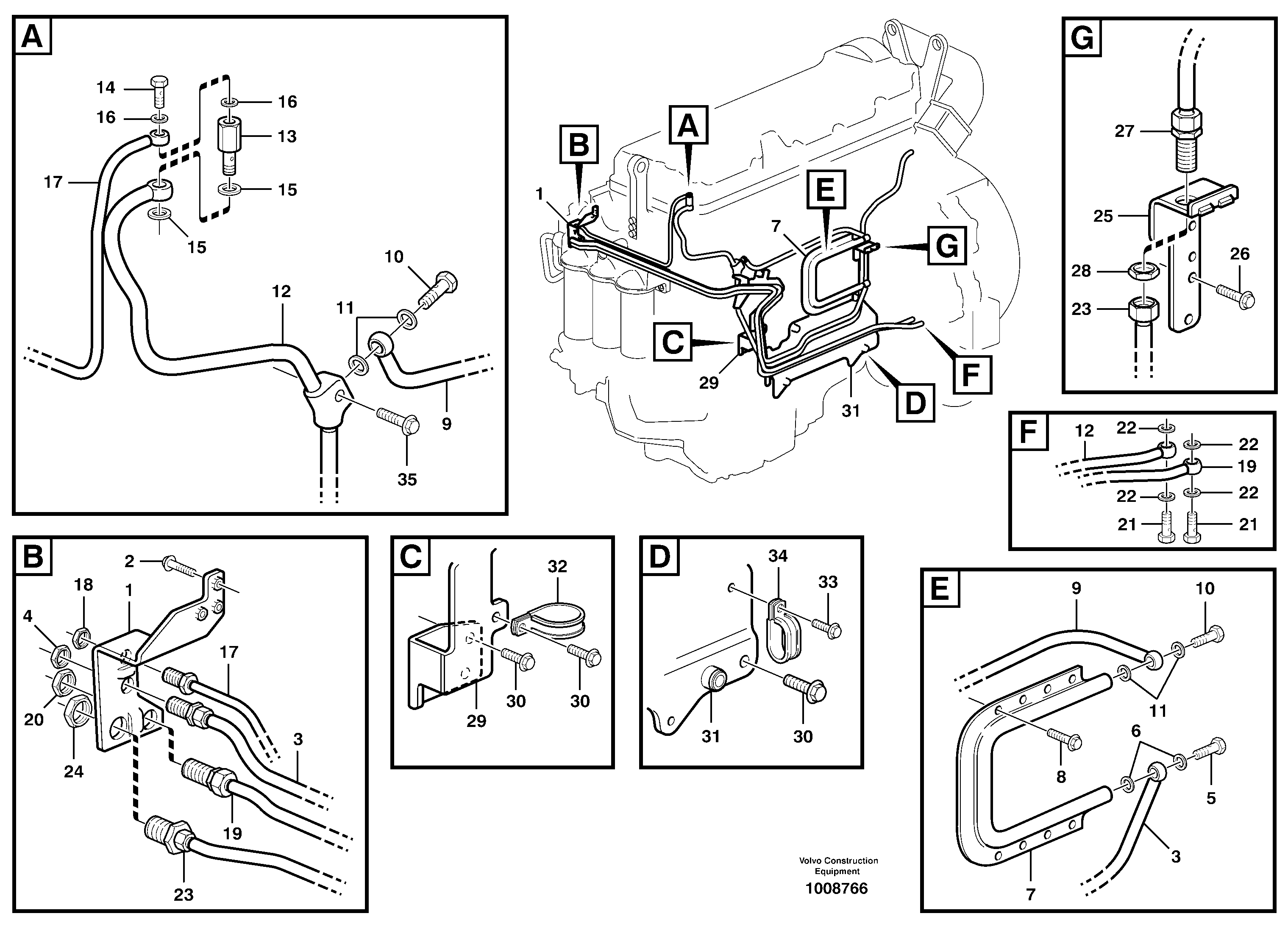 Engine heater VOE975979 VOLVO