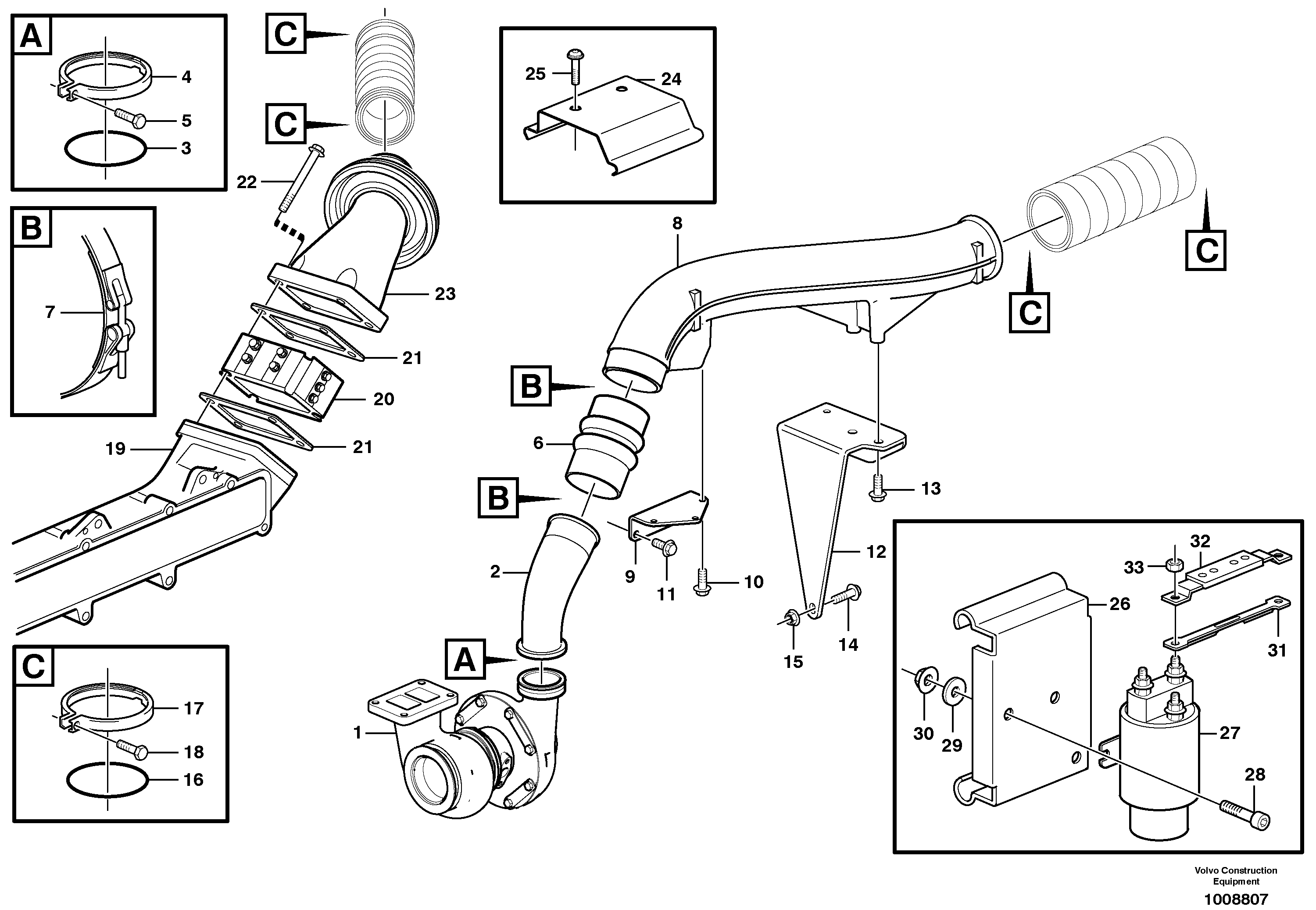 Bracket VOE471476 VOLVO