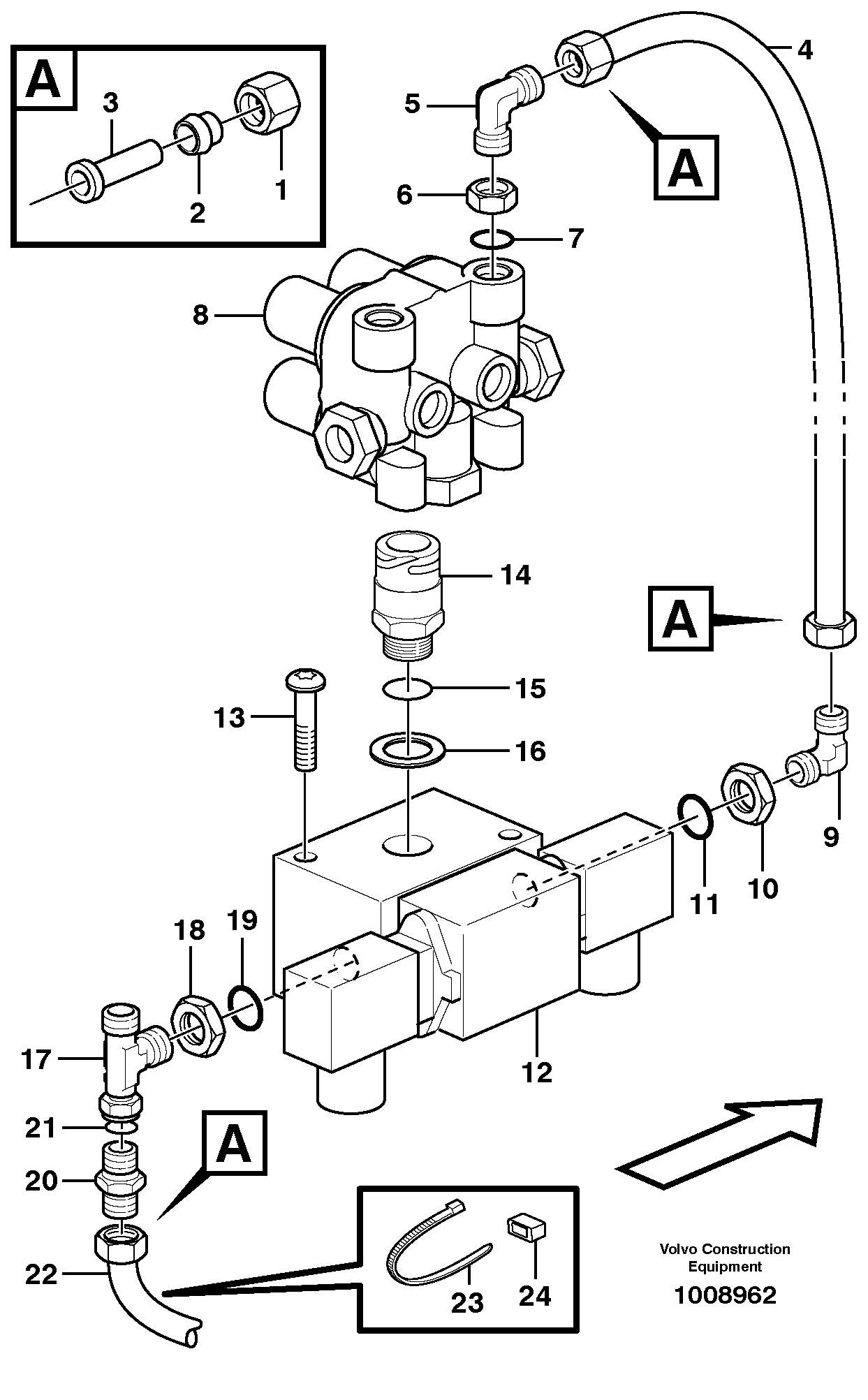 Fuel miser valve VOE967972 VOLVO