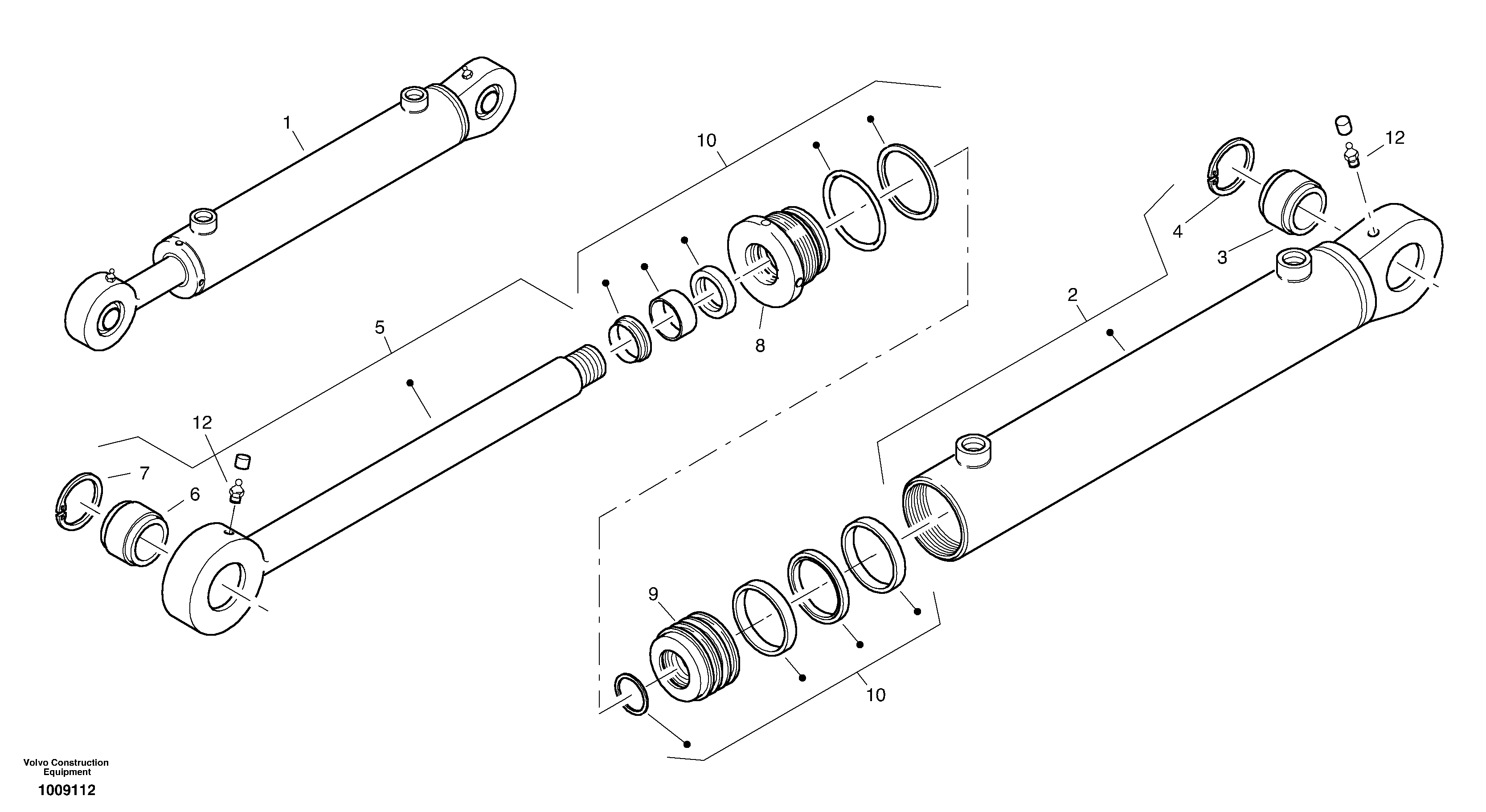 Cylinder pipe, cpl. VOE11370769 VOLVO