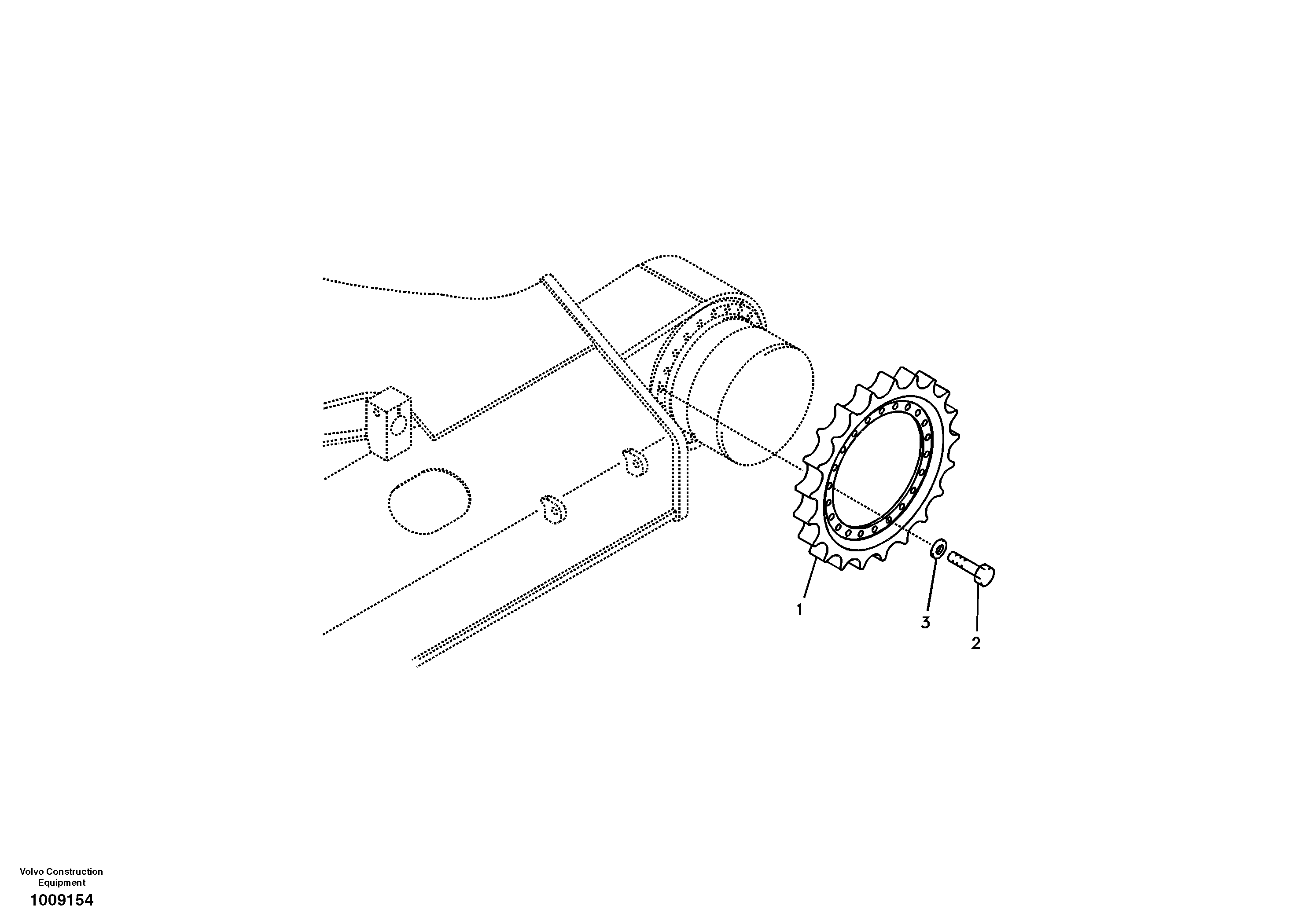 Mounting rail VOE997988 VOLVO
