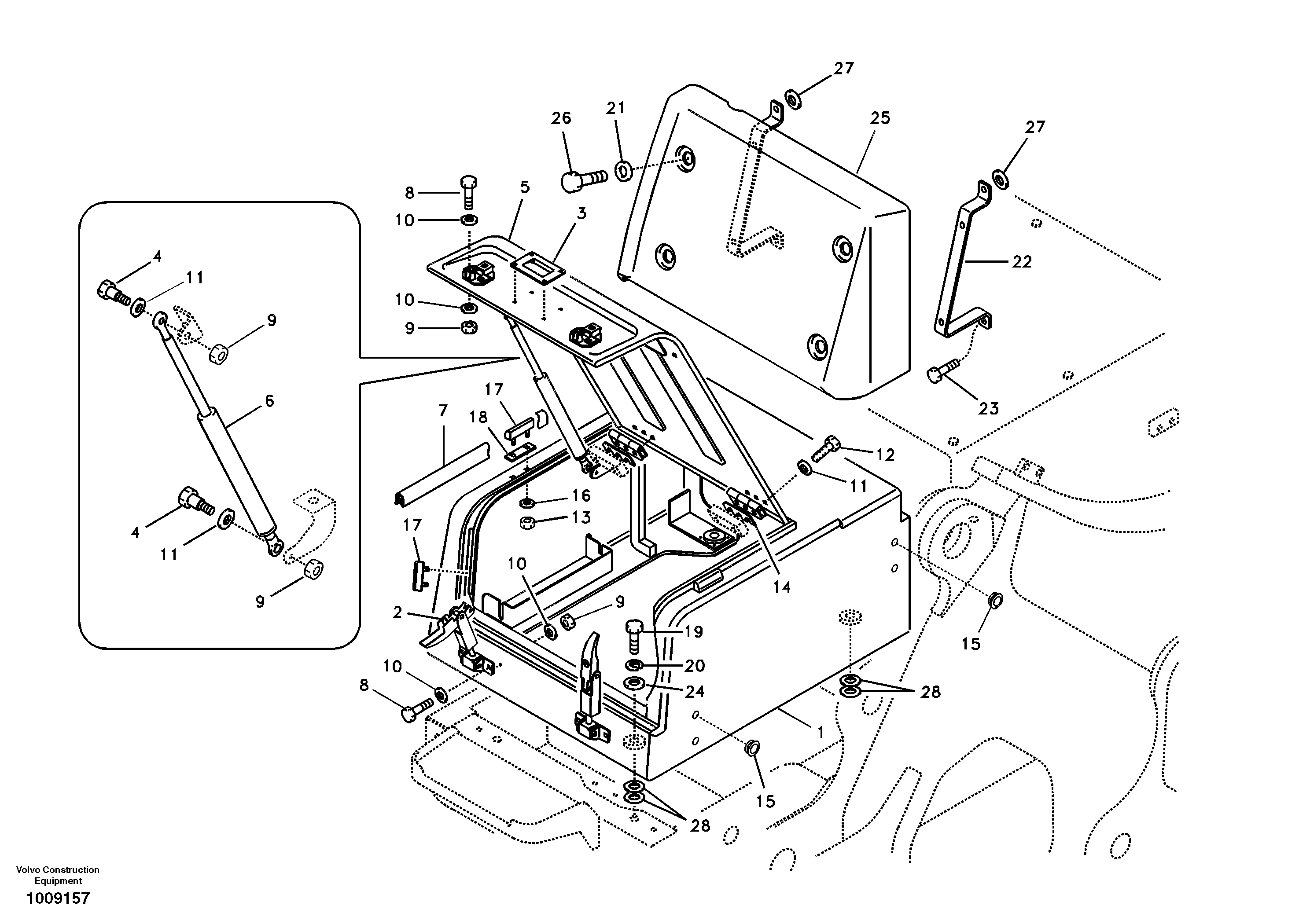 Mounting rail VOE978935 VOLVO