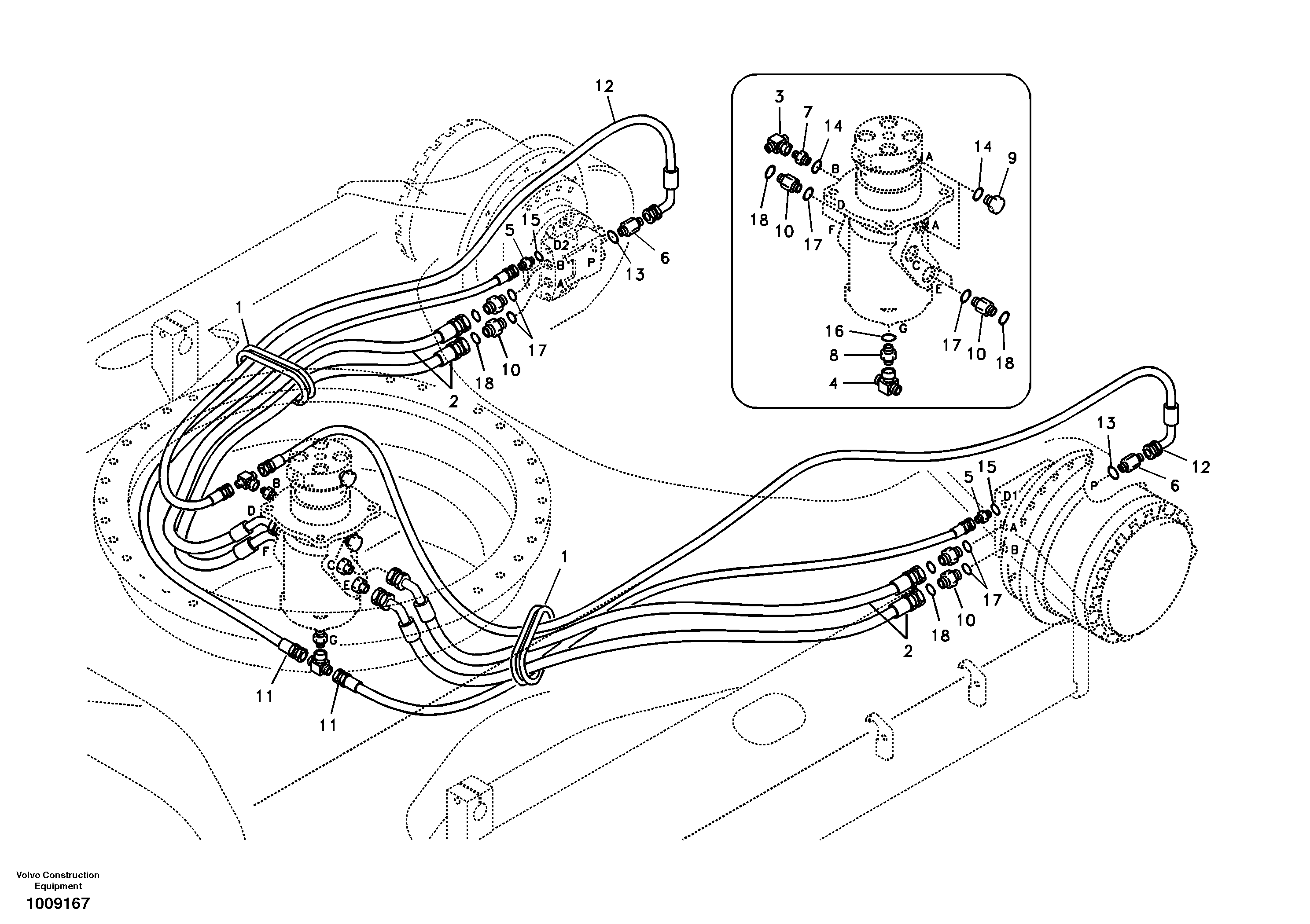Timing gear casing SA9451-04346 VOLVO