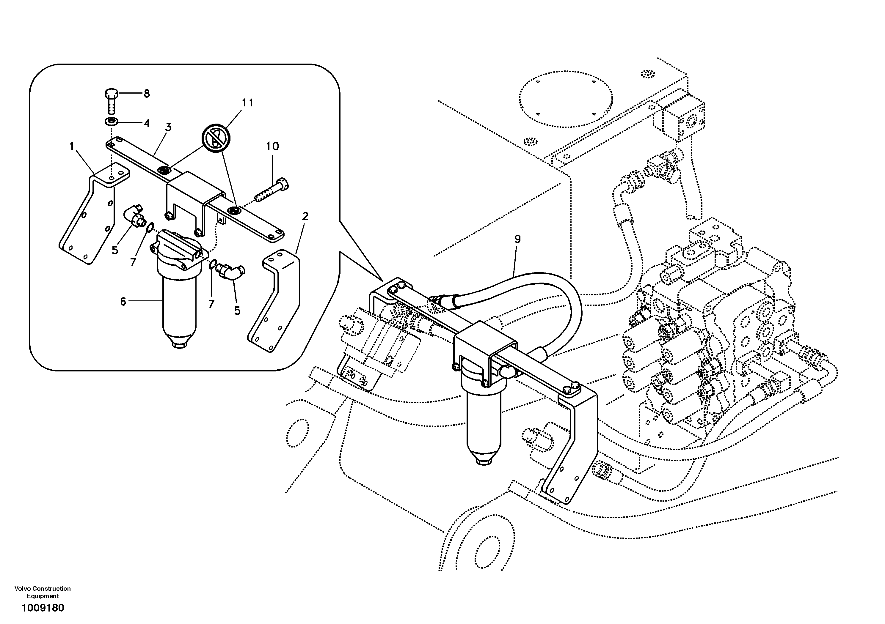 Bracket VOE14514633 VOLVO