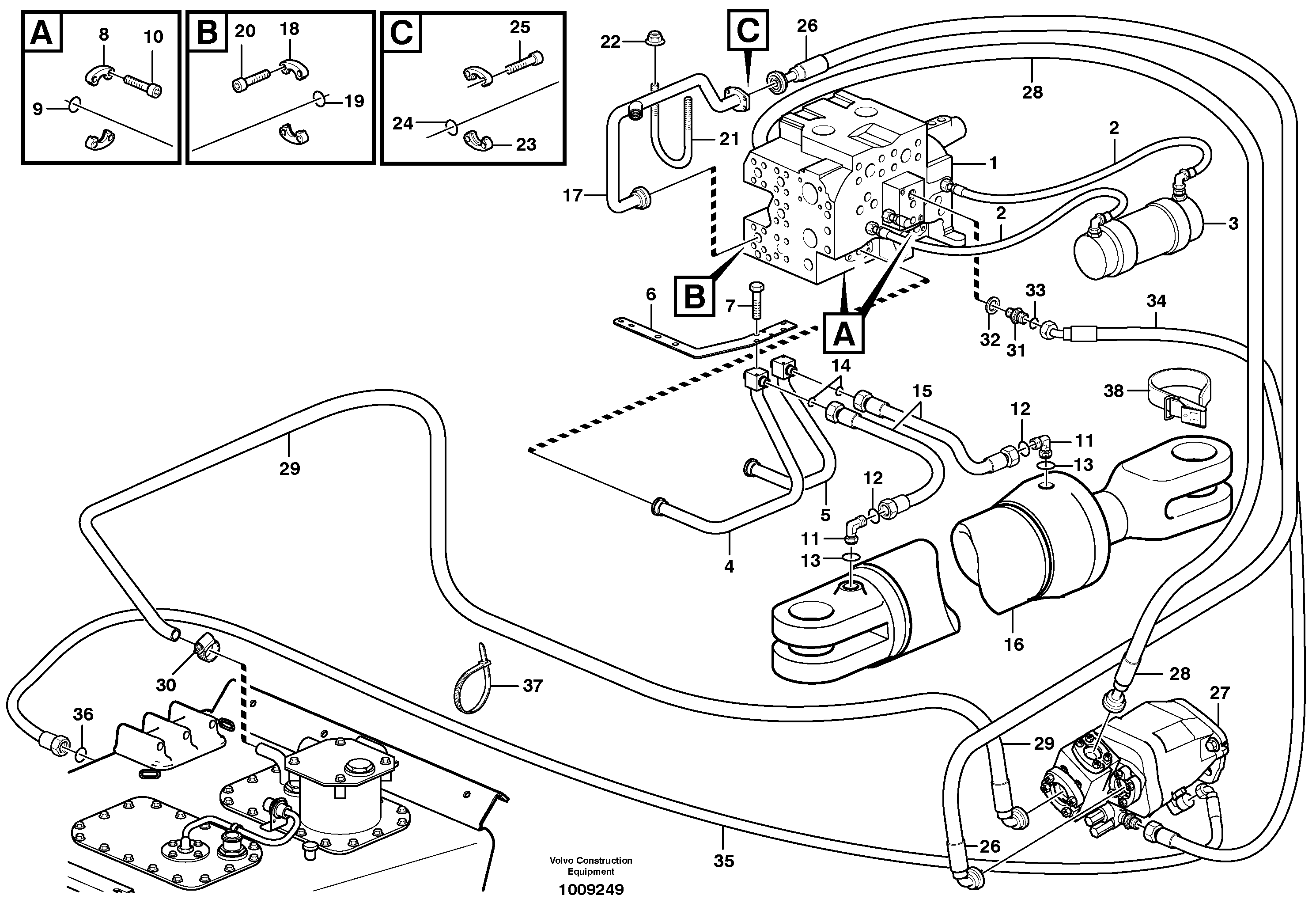 Timing gear casing VOE935944 VOLVO