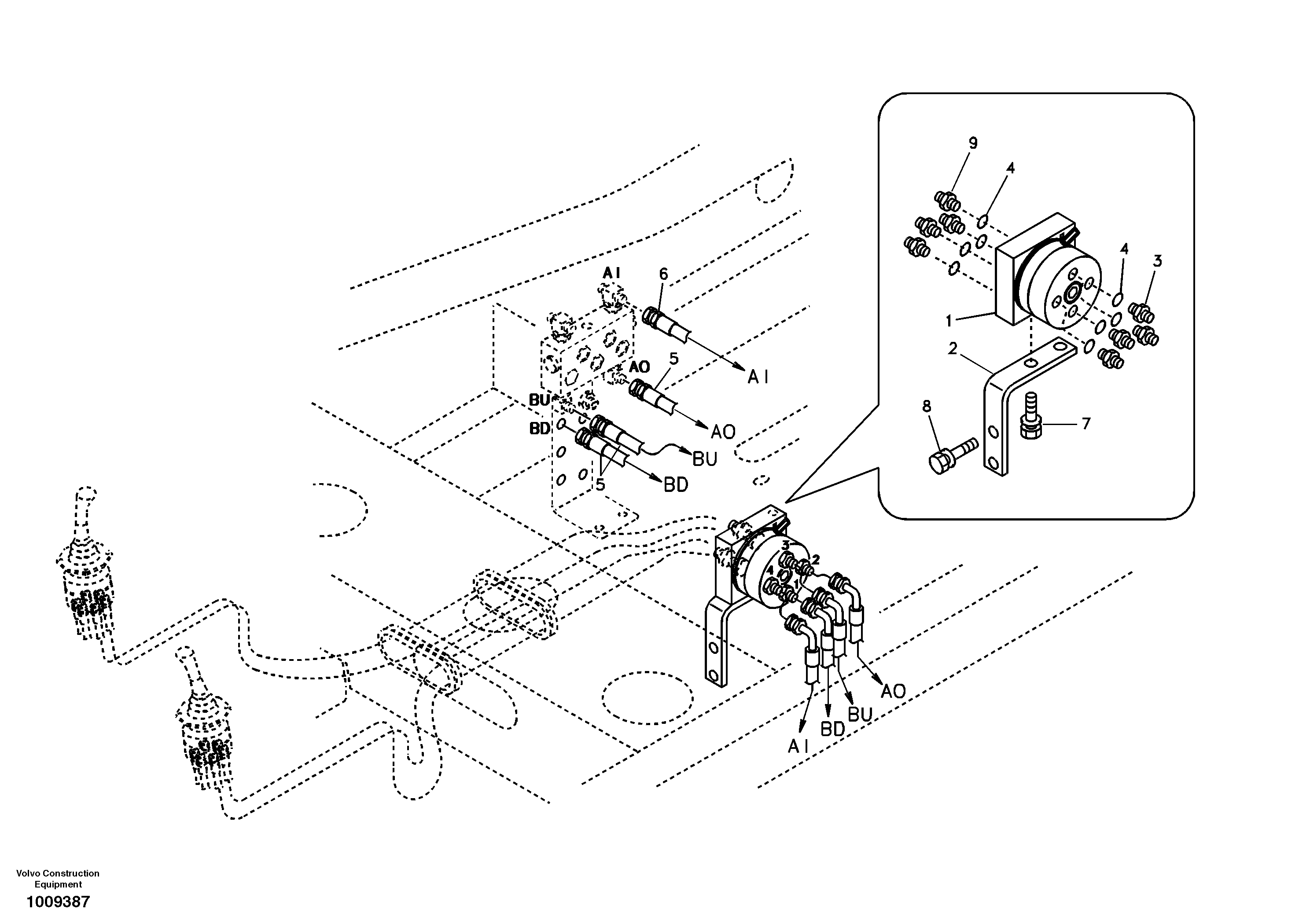 Seat frame VOE14515277 VOLVO