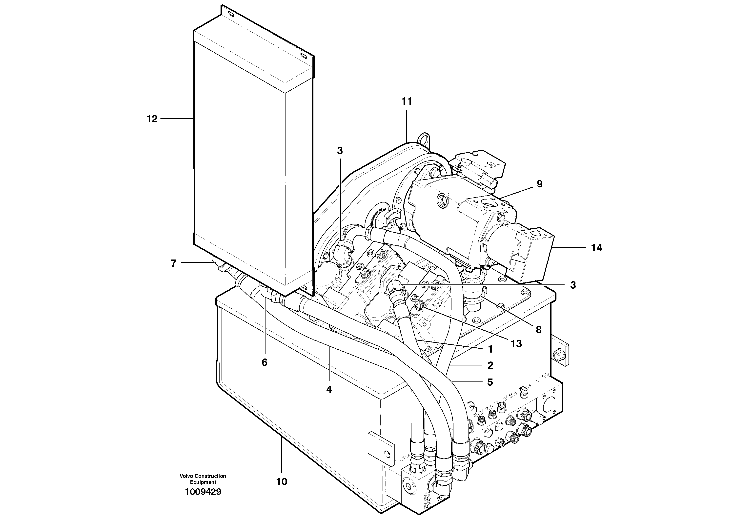 Timing gear casing VOE12733016 VOLVO
