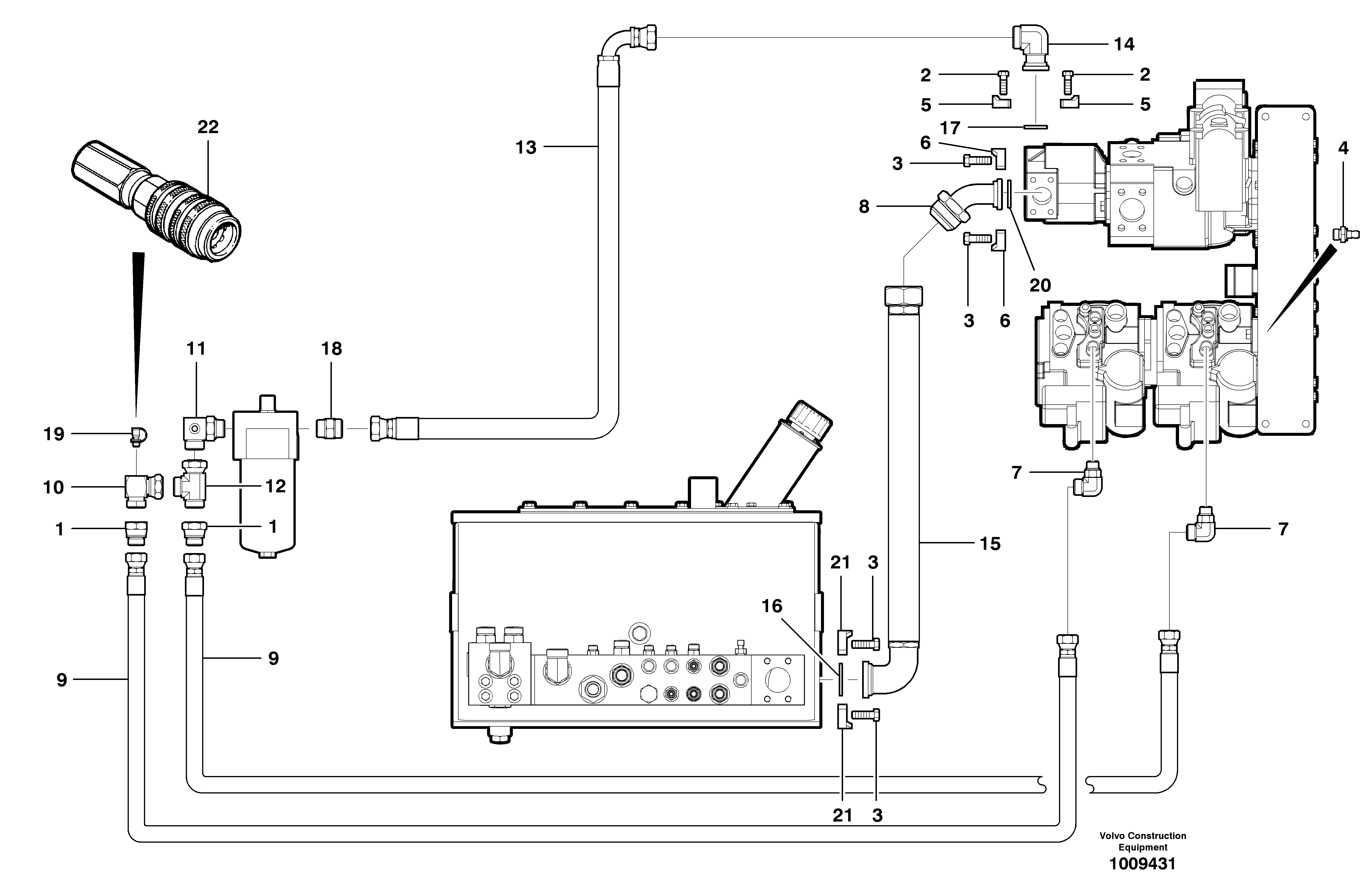 Elbow nipple VOE12730856 VOLVO