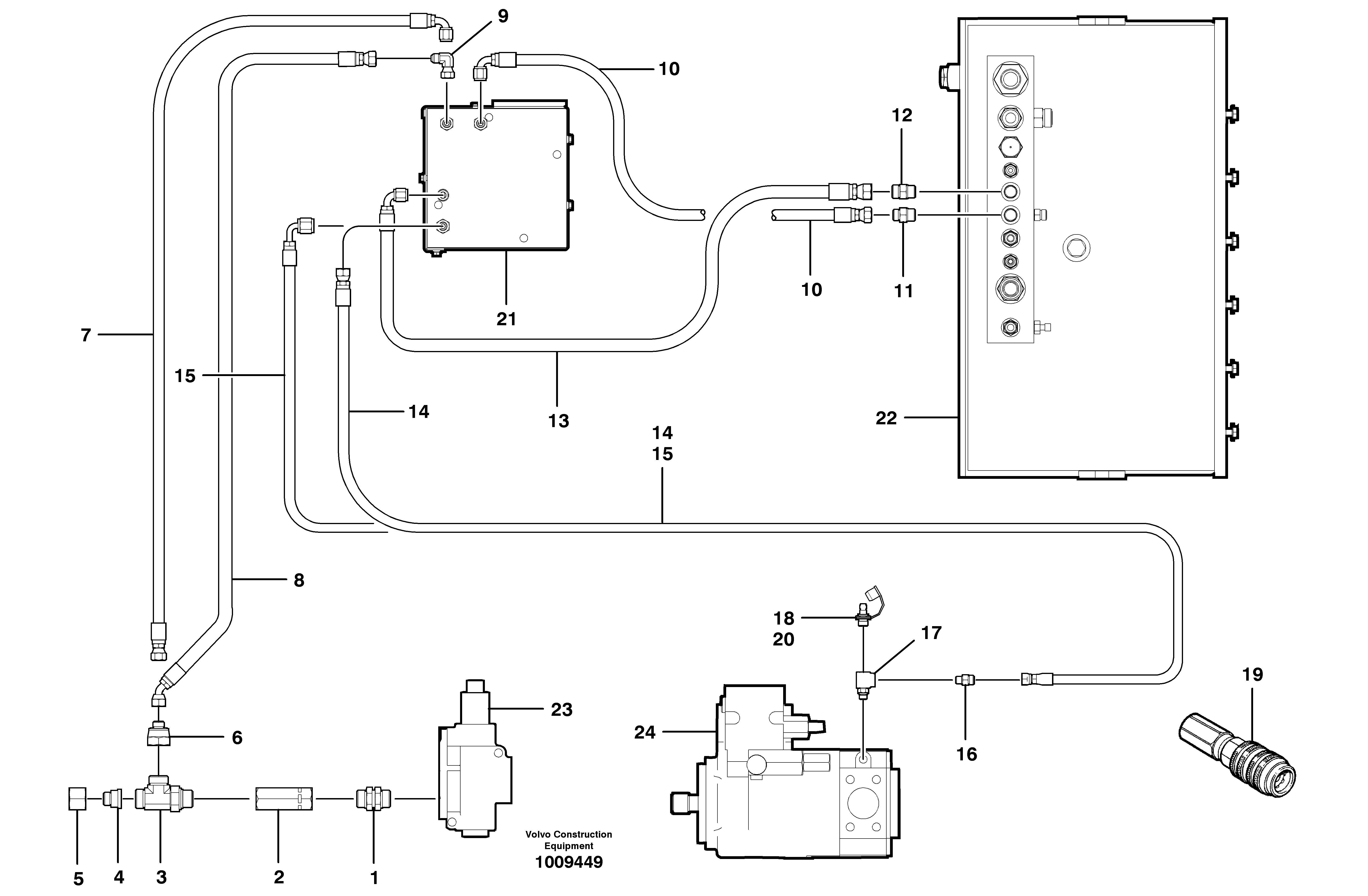 Timing gear casing VOE12726016 VOLVO