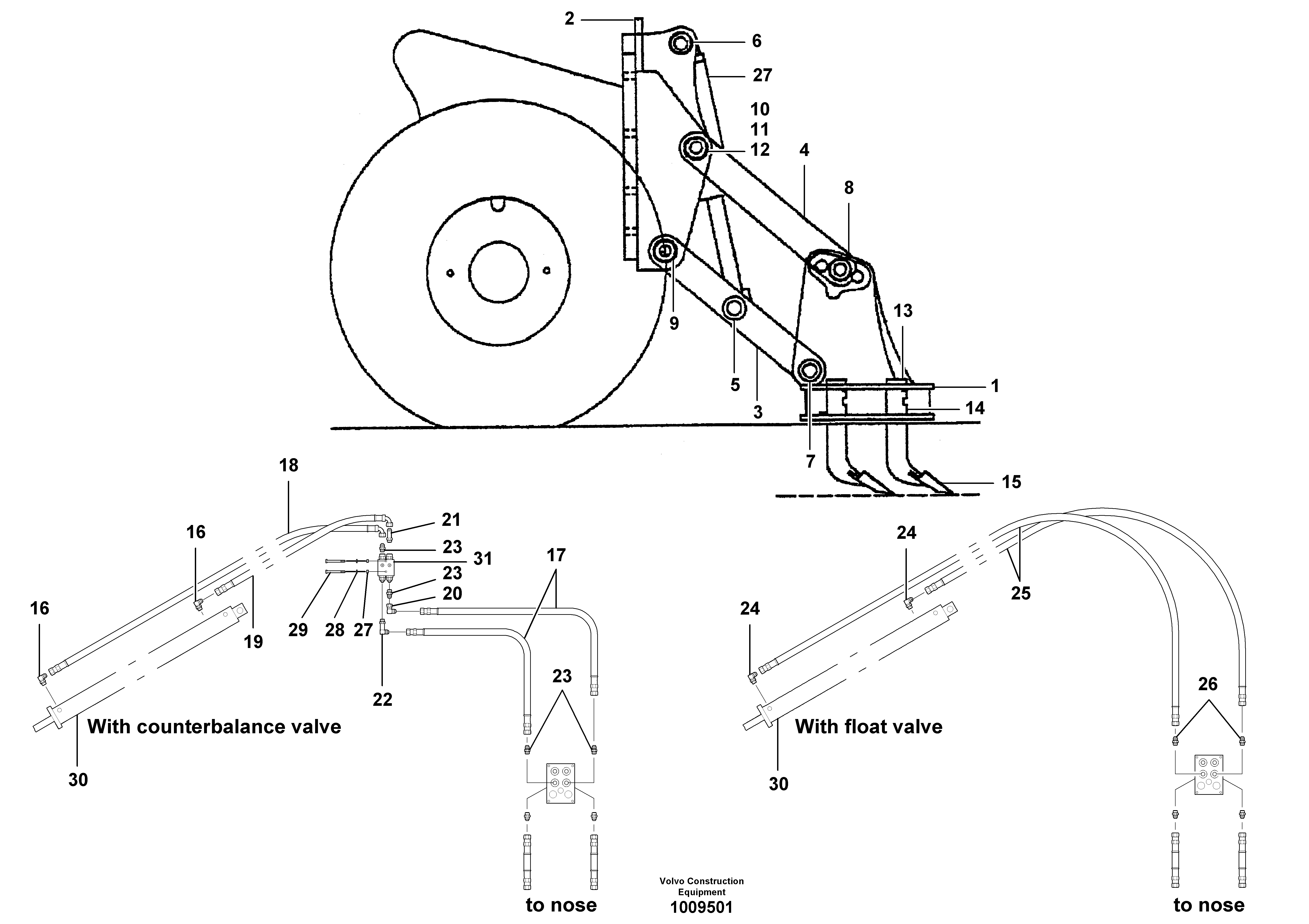 Hose assembly CH9313X25 VOLVO
