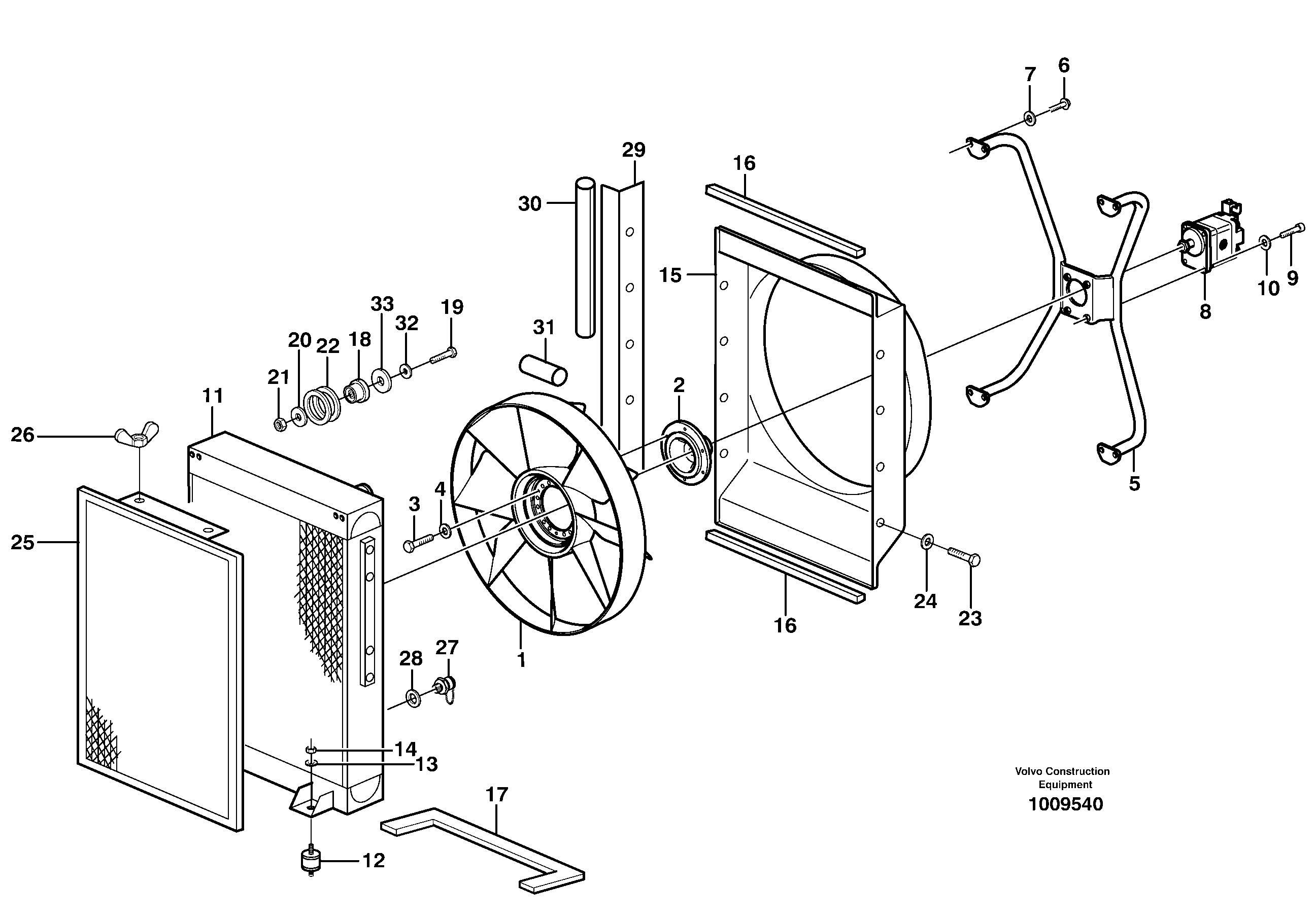 Sealing plate VOE14380498 VOLVO