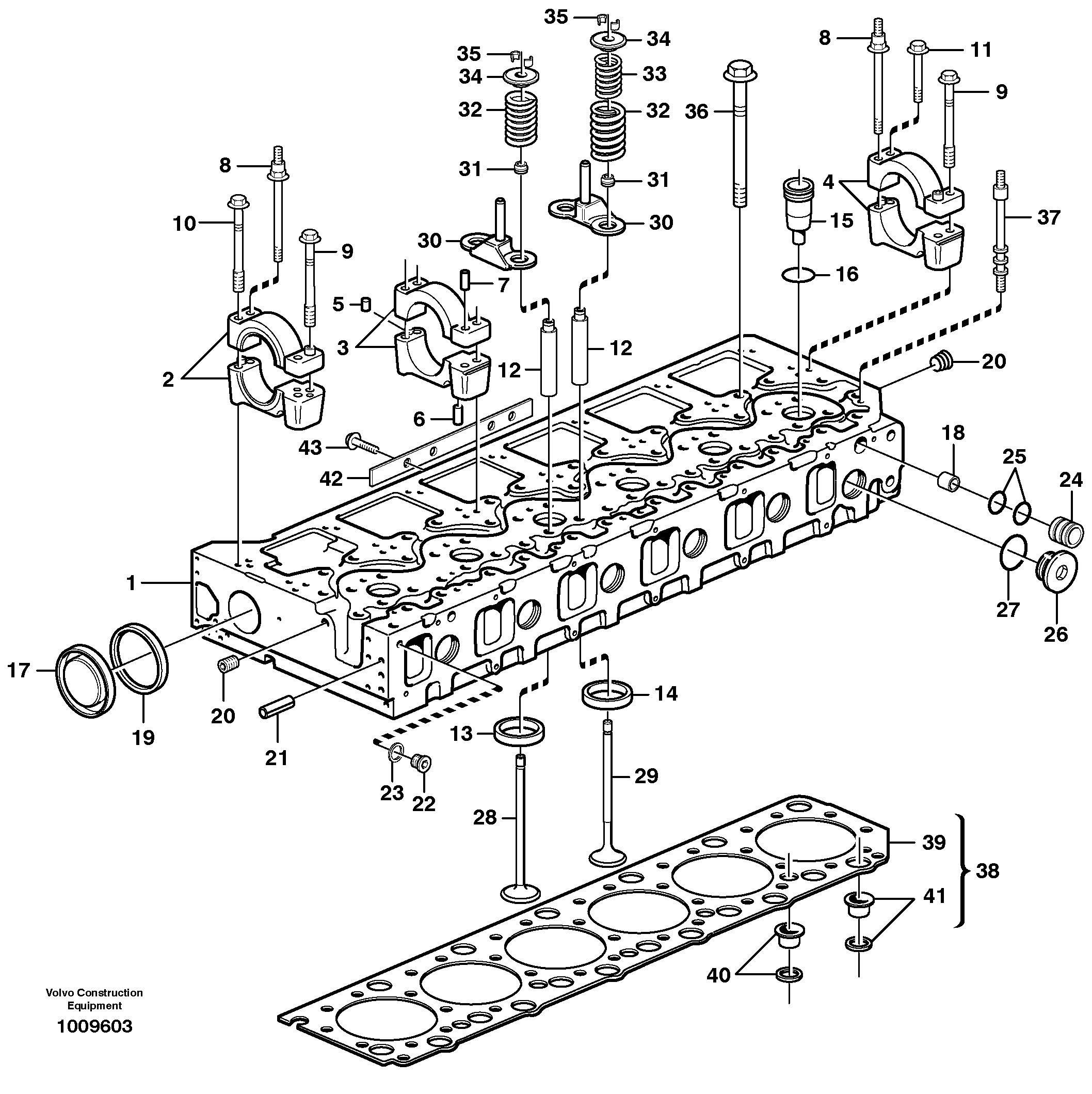 Cylinder head VOE20560797 VOLVO