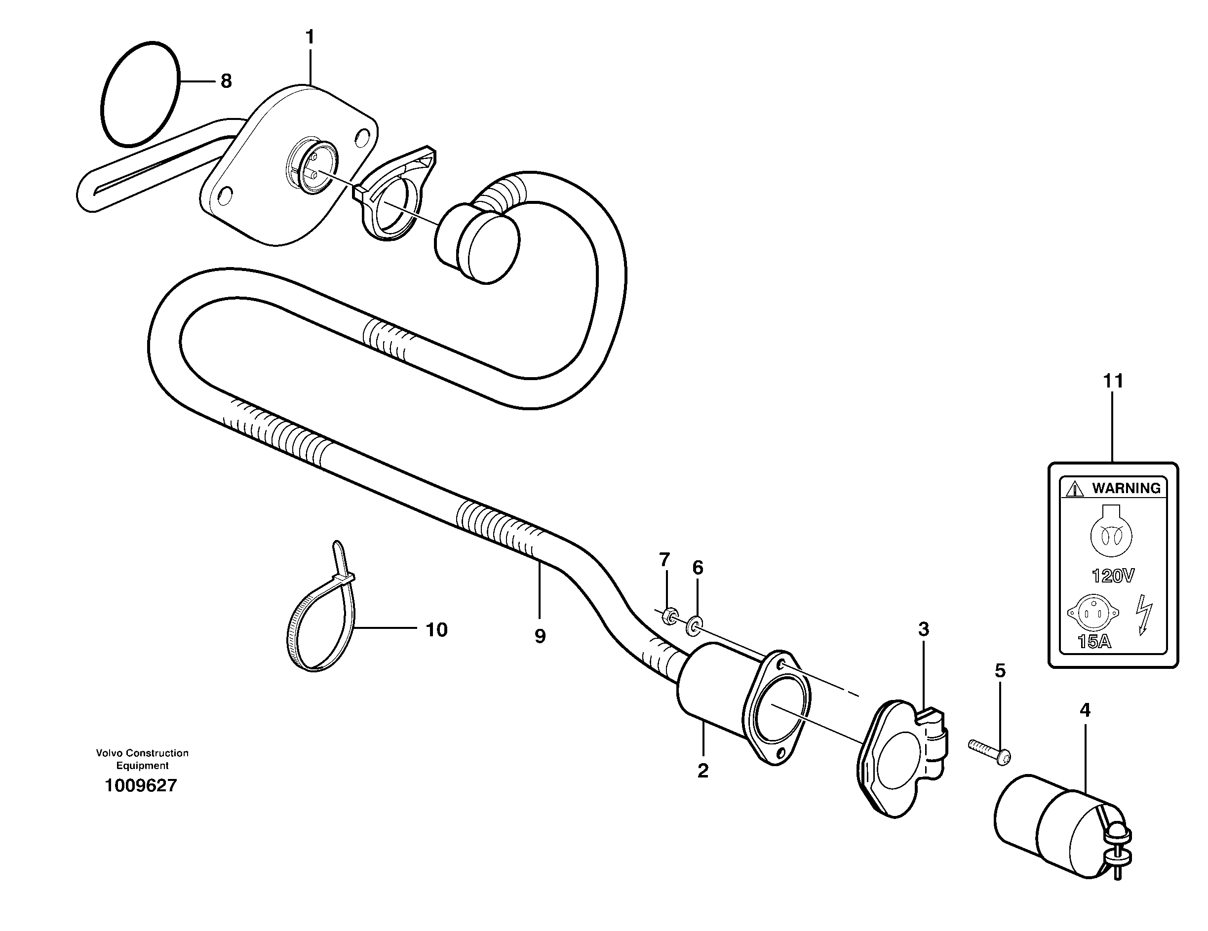 Wire harness VOE11078320 VOLVO
