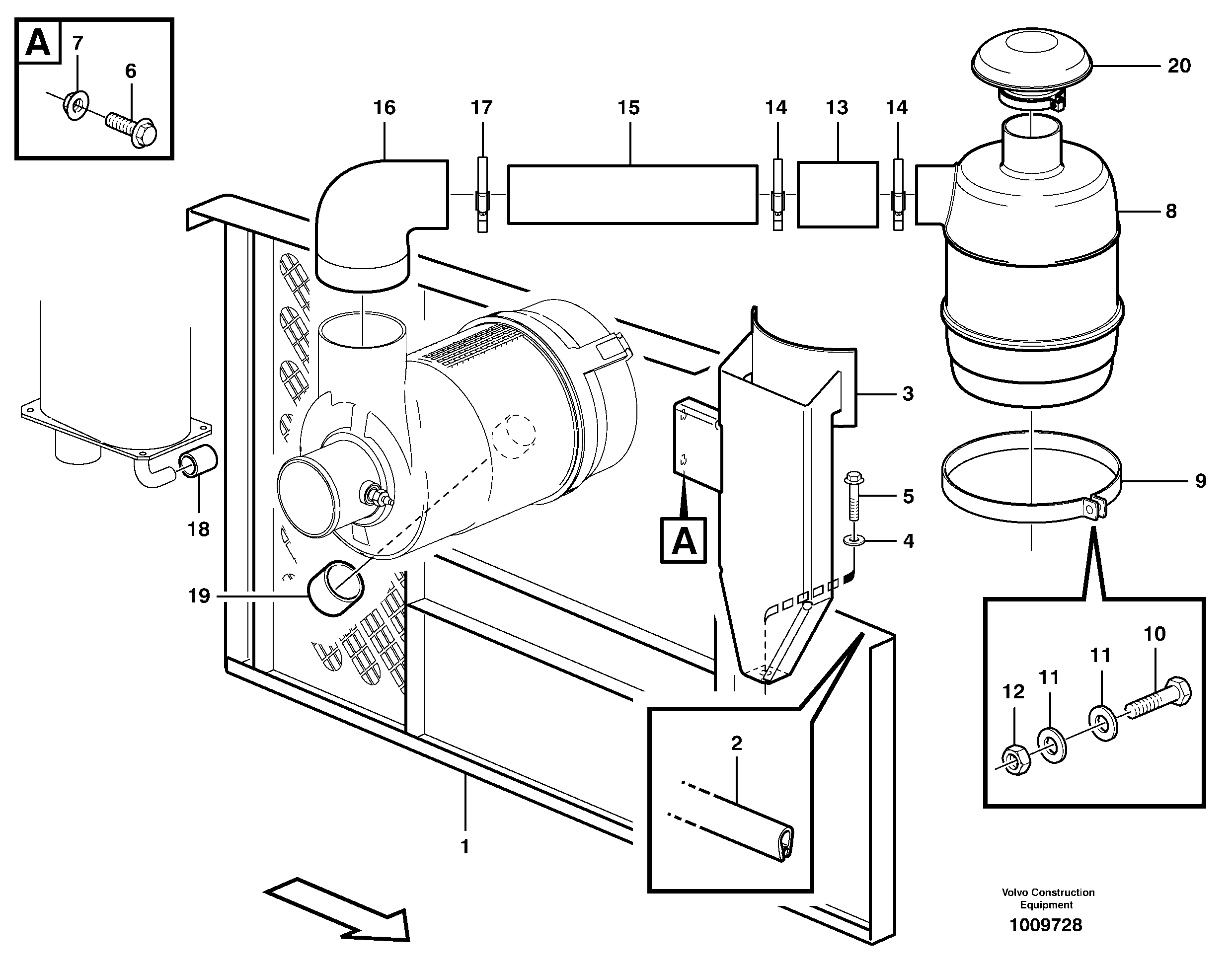Flange screw EH/VOE13946671 VOLVO
