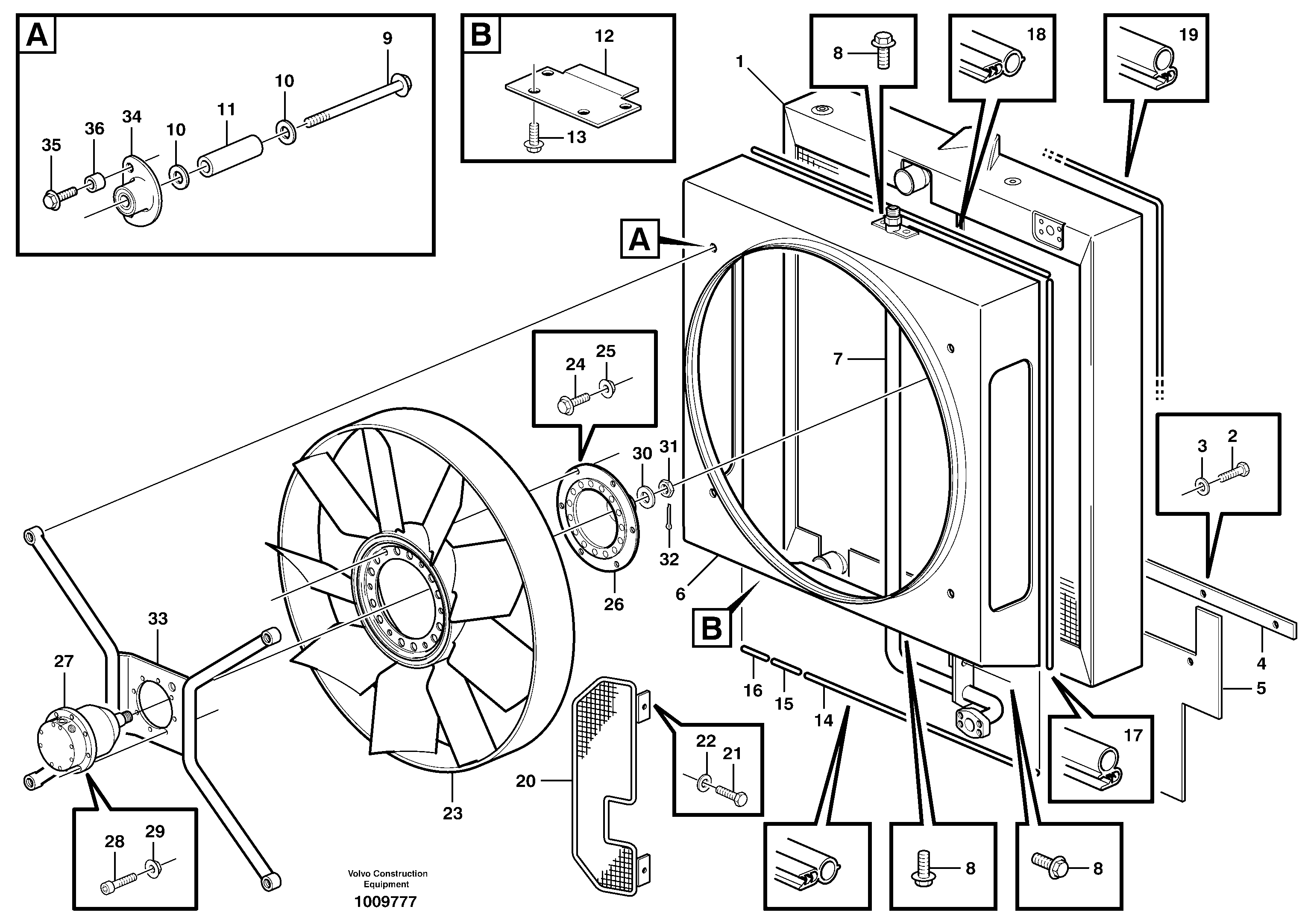 Fan Protector VOE11147352 VOLVO