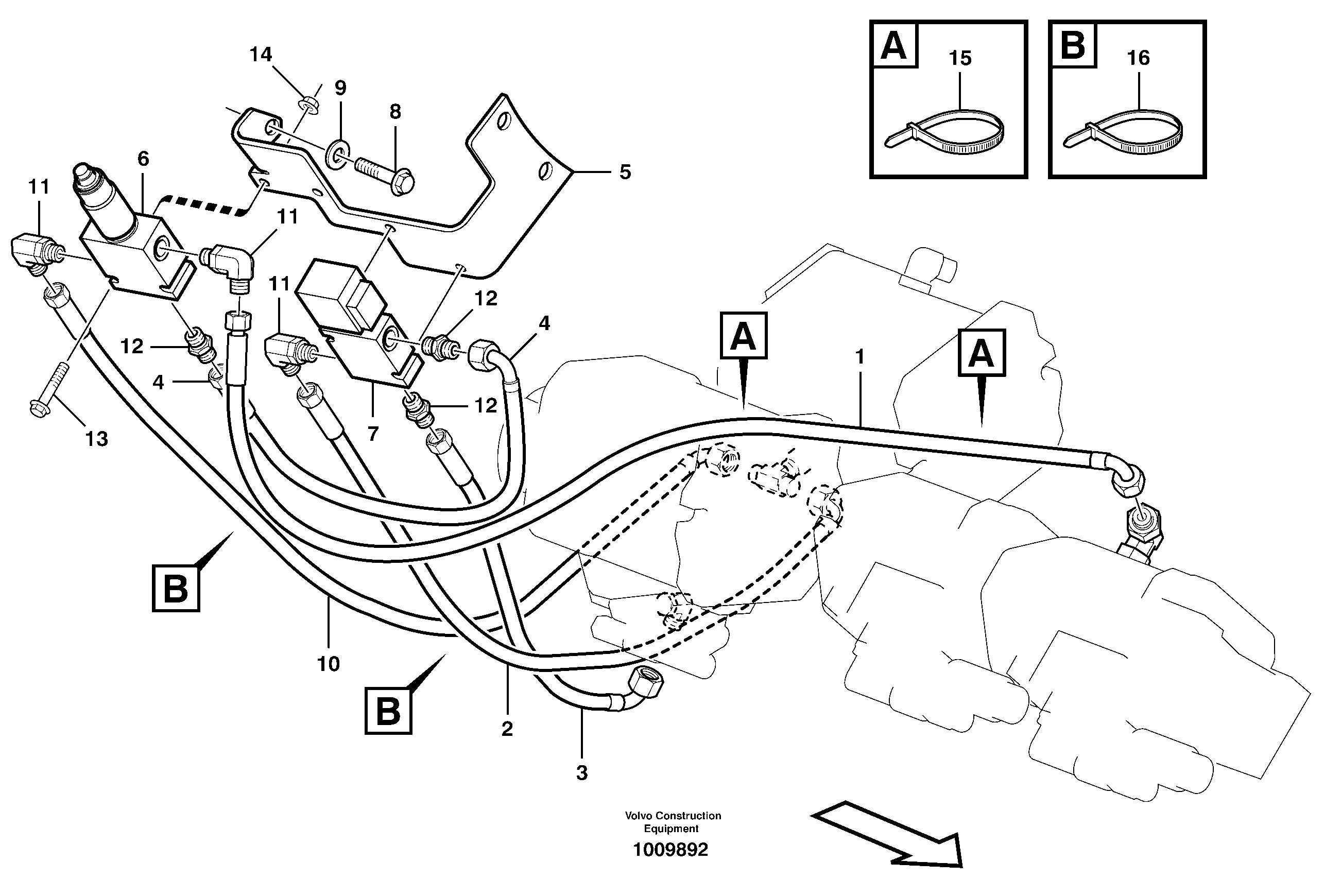 Timing gear casing VOE936799 VOLVO