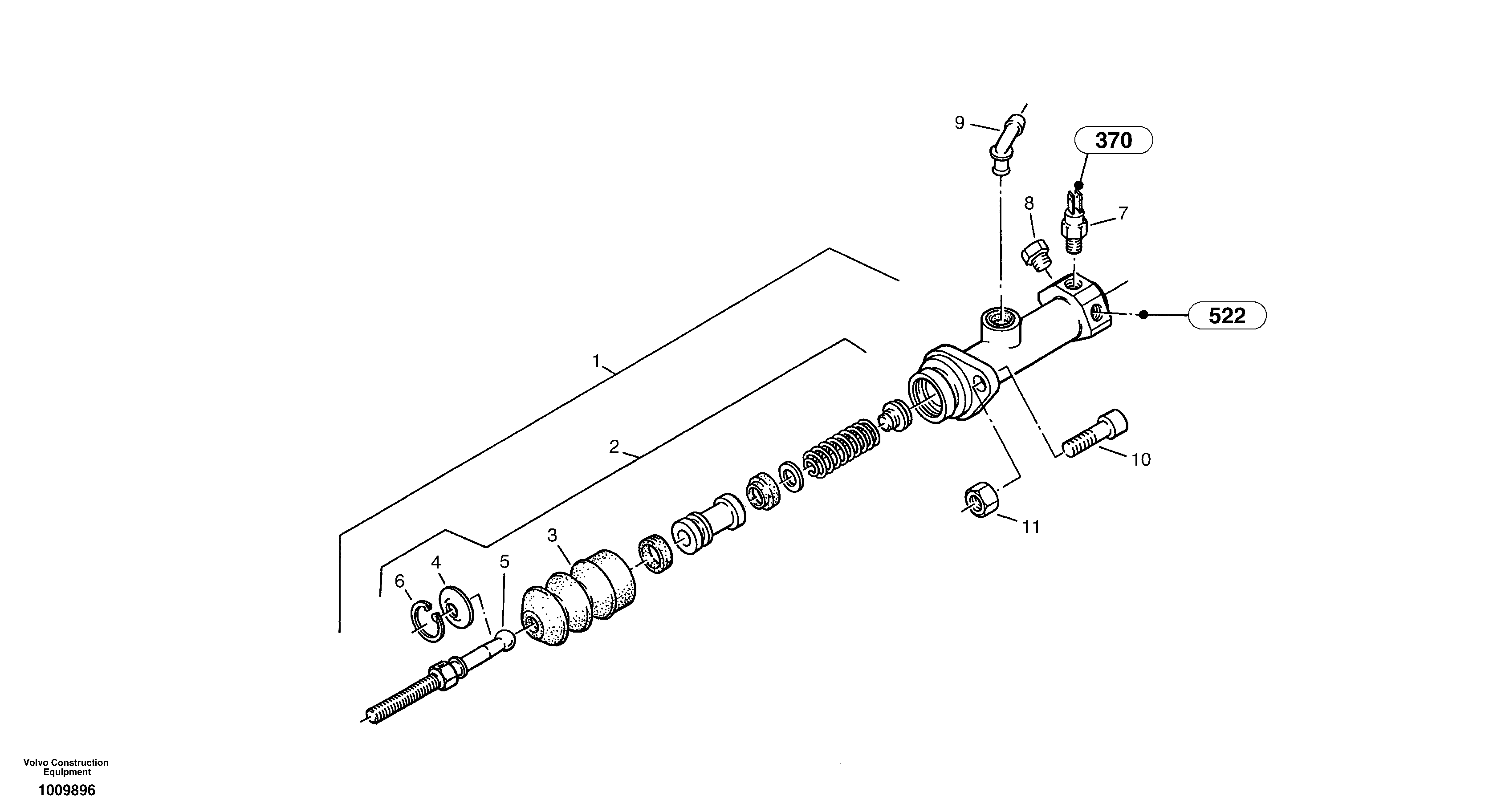 Piston rod ZM2901463 VOLVO
