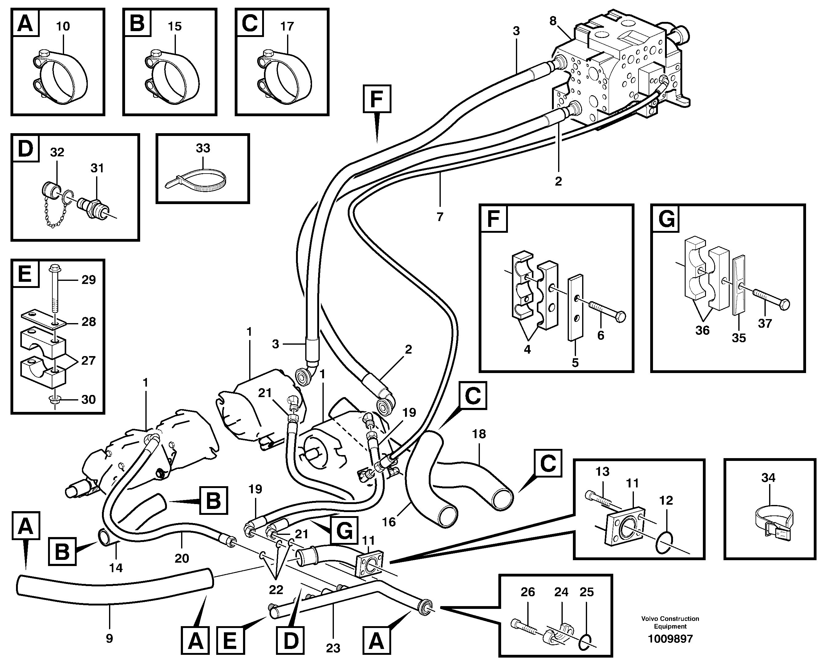 Timing gear casing VOE11190544 VOLVO