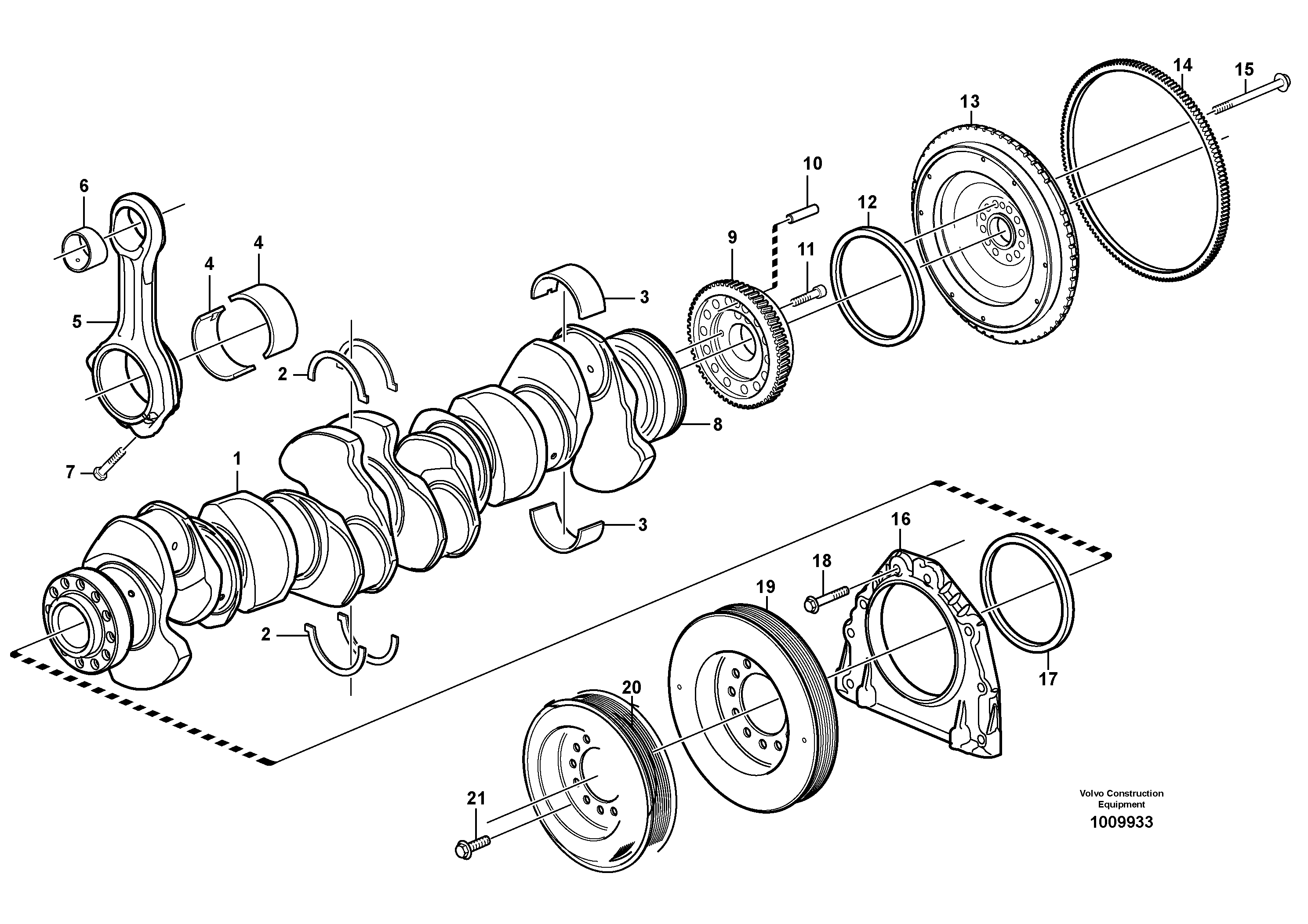 Flange screw VOE3155075 VOLVO