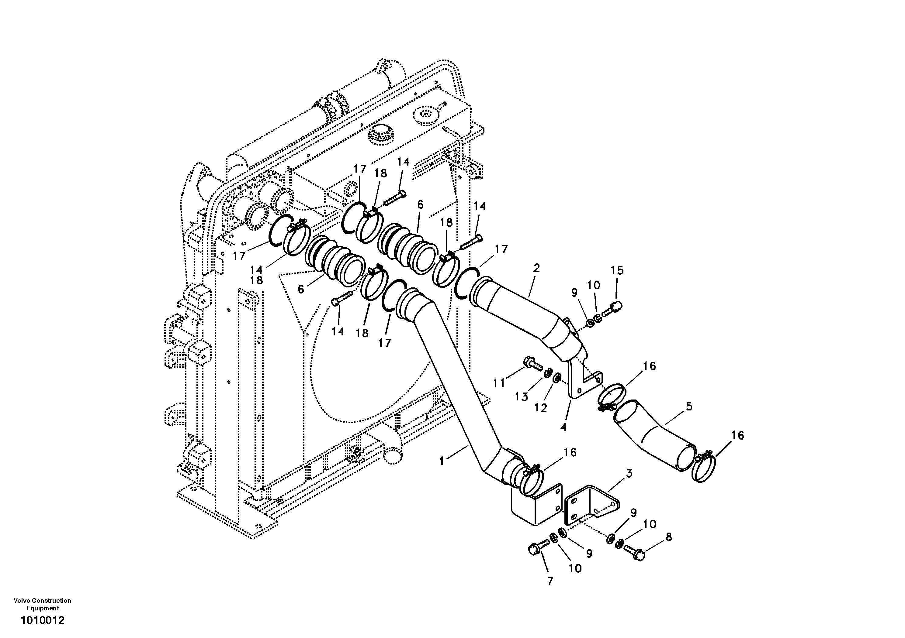 Pipe VOE14533403 VOLVO