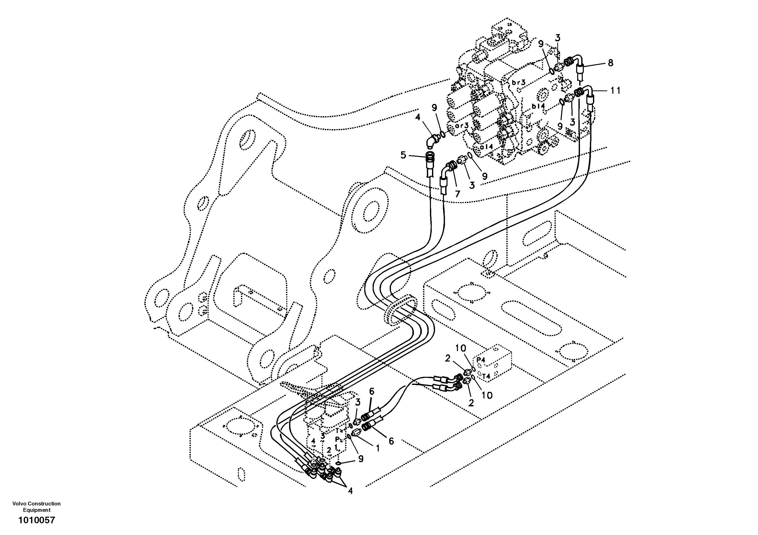 Timing gear casing SA9451-03249 VOLVO