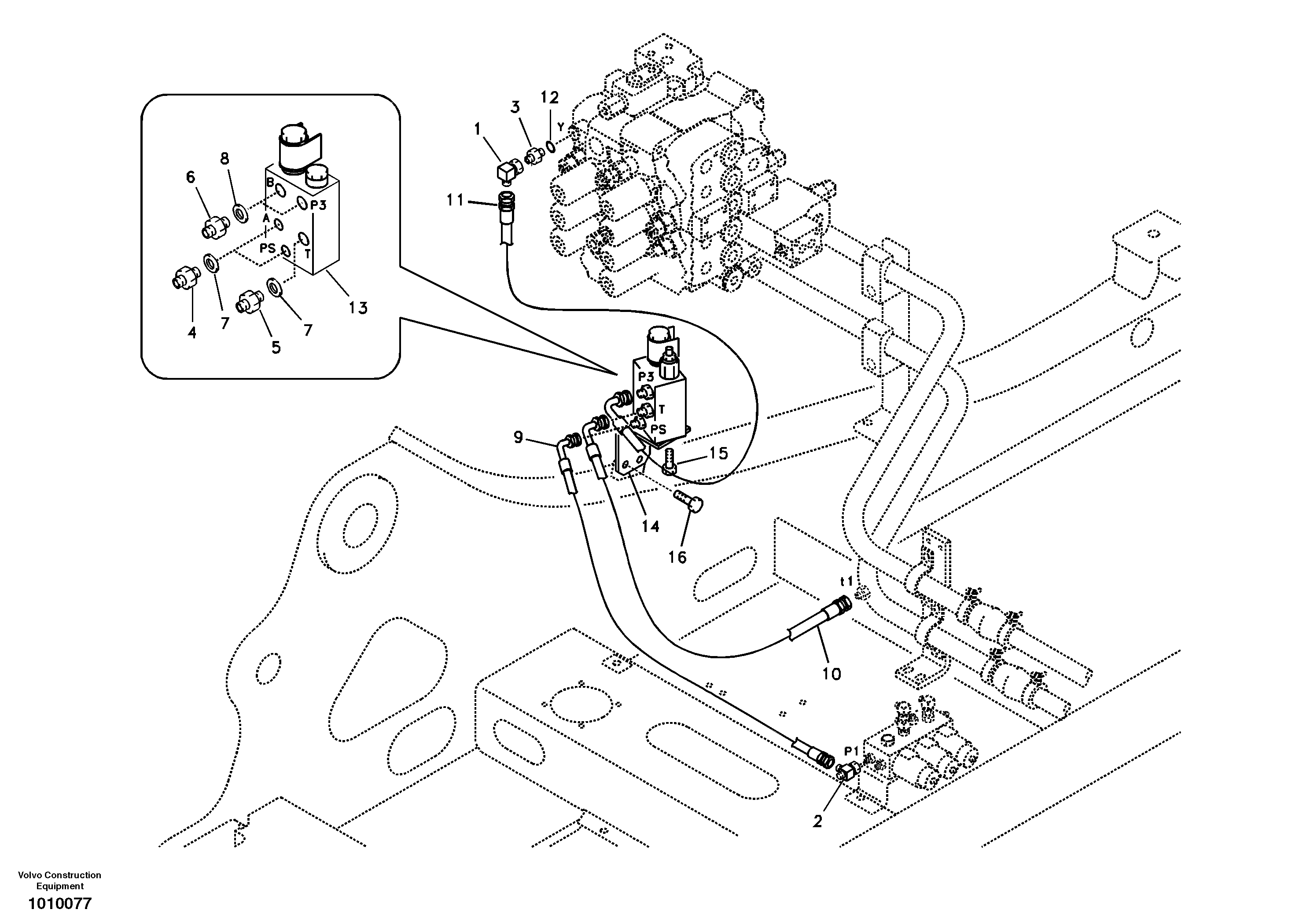 Seat frame VOE14509019 VOLVO