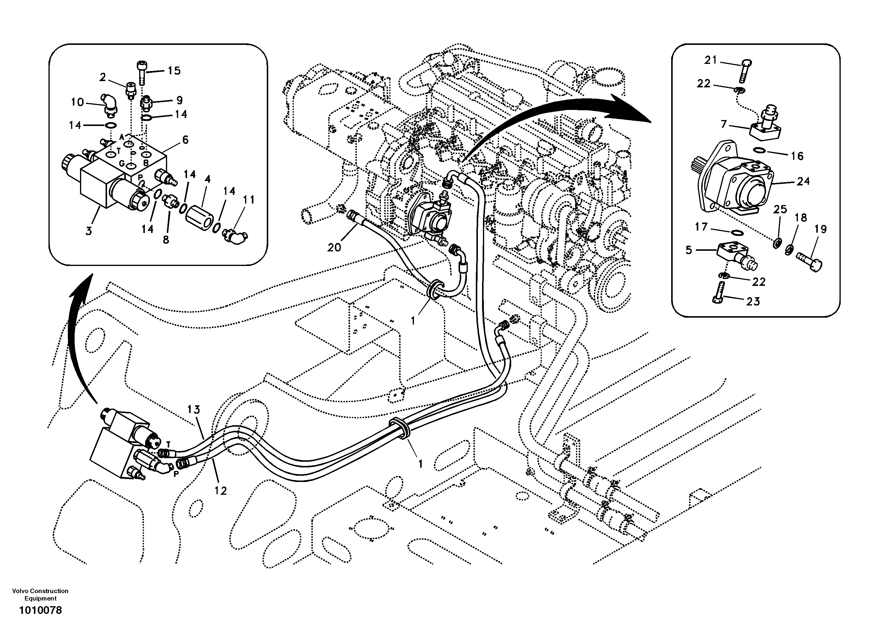 Timing gear casing SA9453-04454 VOLVO