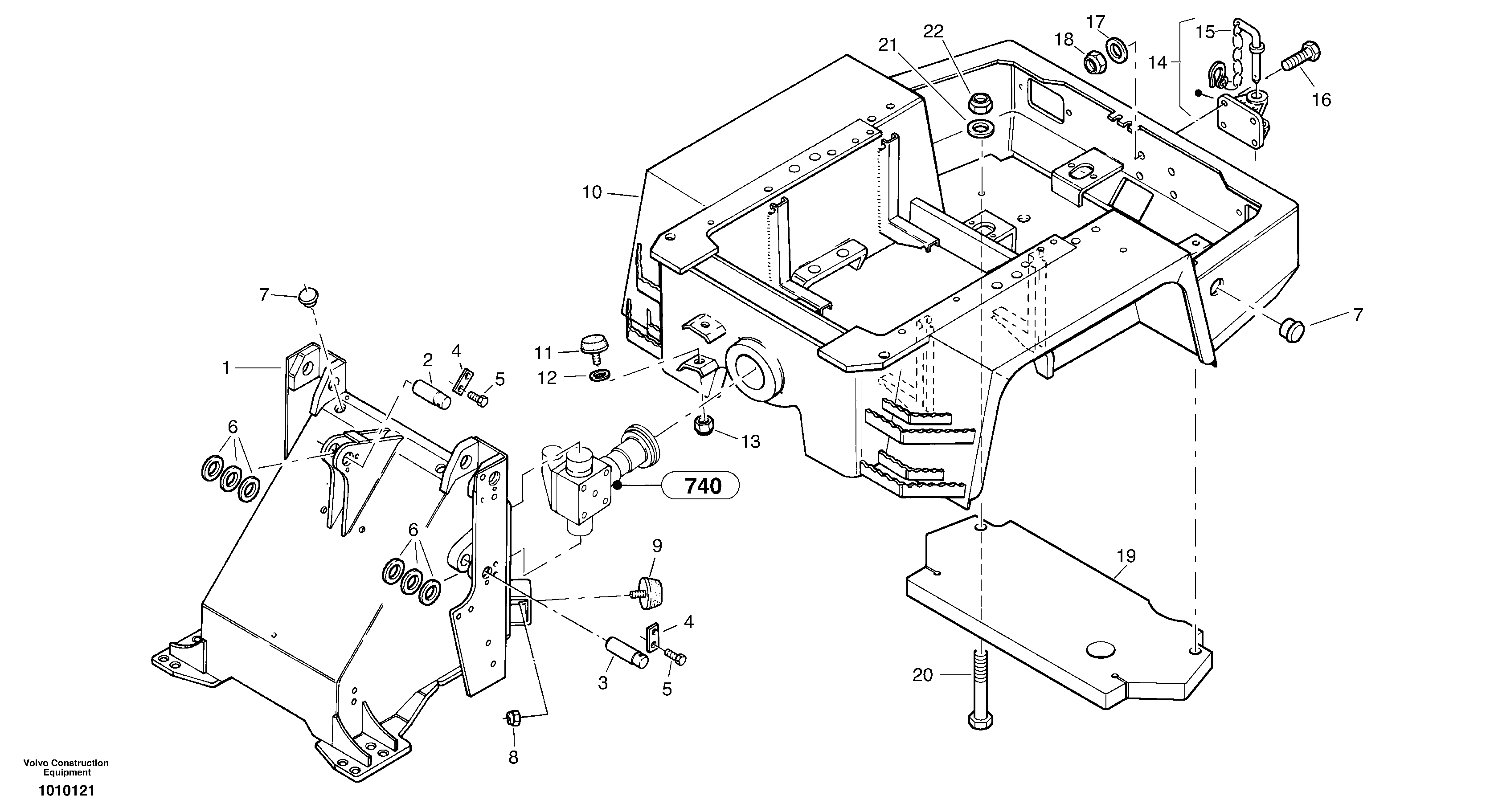 Frame, front part ZM2806527 VOLVO
